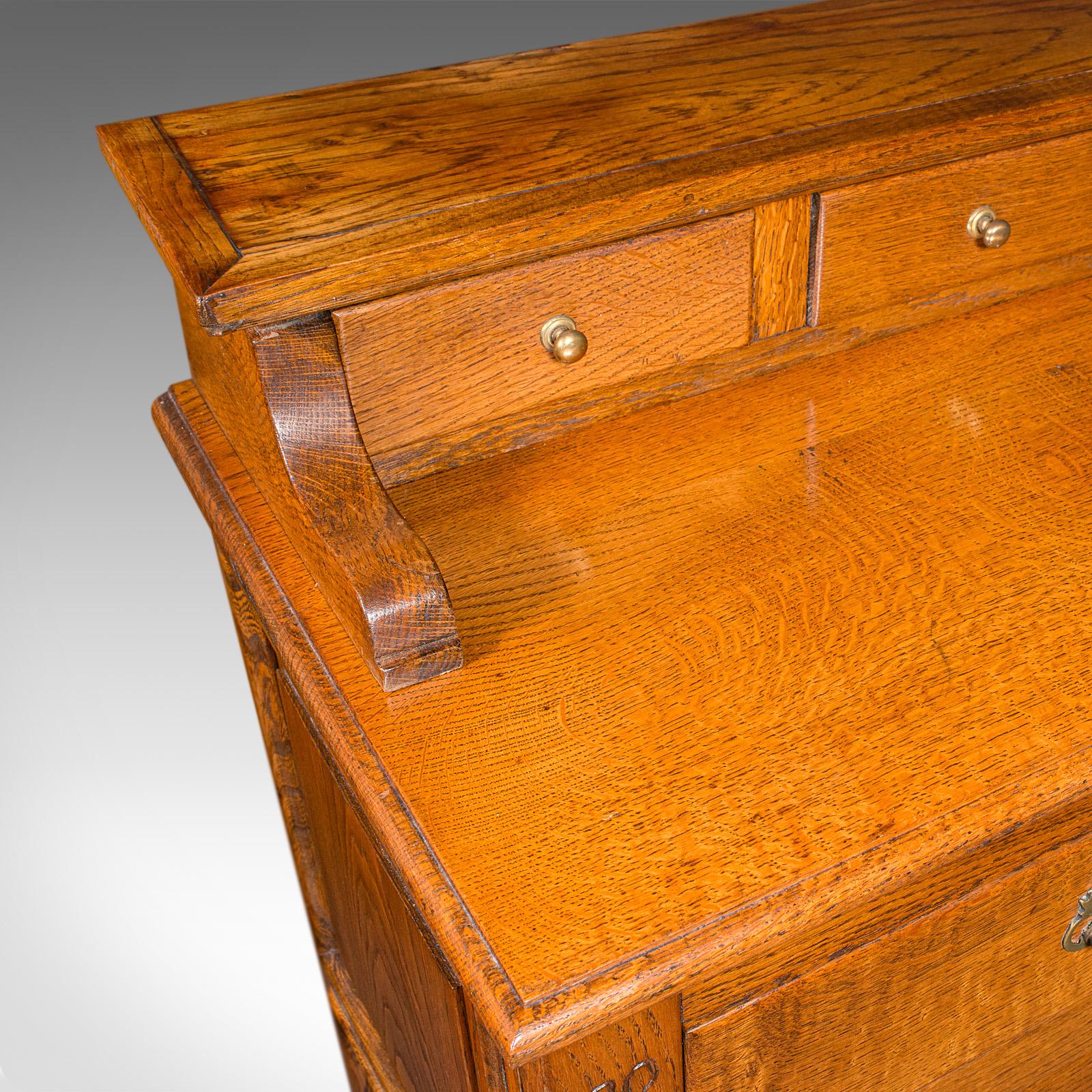 Grande base de commode ancienne, Oak Oak anglais, Sideboard, Buffet, Wine Rack, Edwardian en vente 1