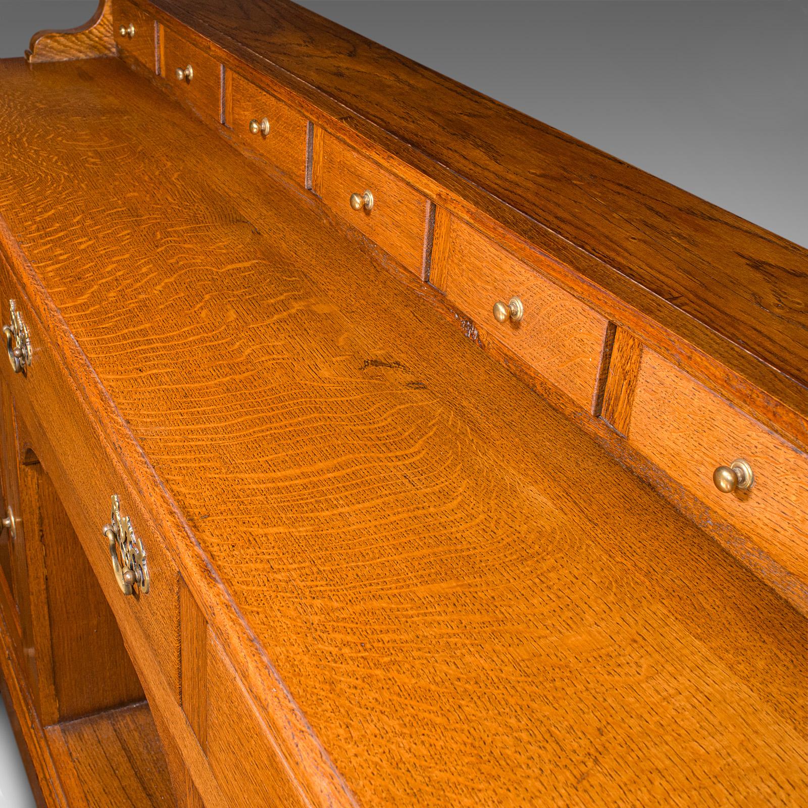 Grande base de commode ancienne, Oak Oak anglais, Sideboard, Buffet, Wine Rack, Edwardian en vente 2