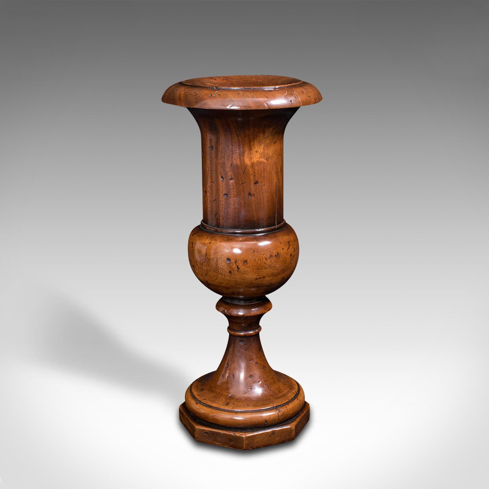 Large Antique Dried Stem Vase, French, Beech, Display Urn, Victorian, Circa 1900 2