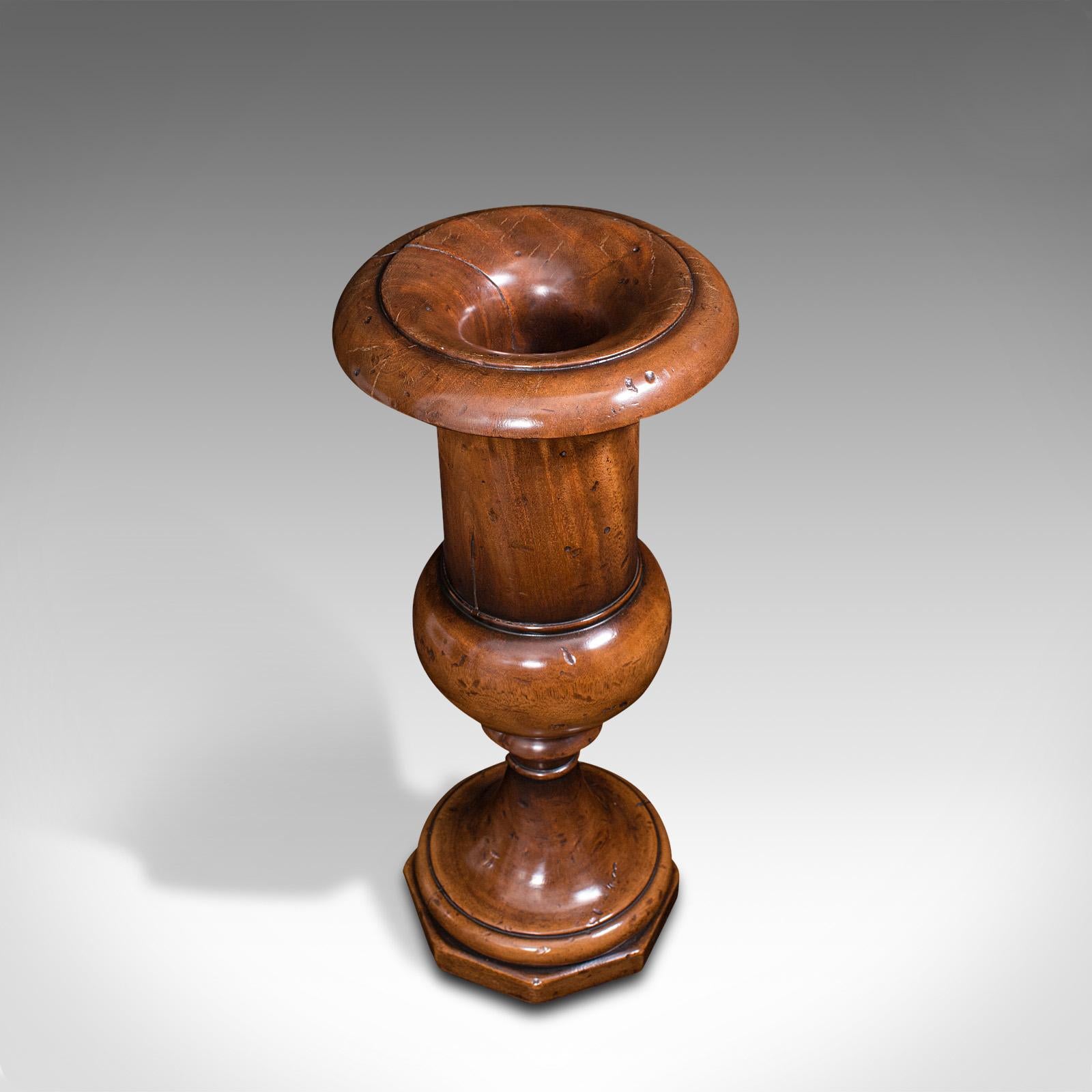 Large Antique Dried Stem Vase, French, Beech, Display Urn, Victorian, Circa 1900 3