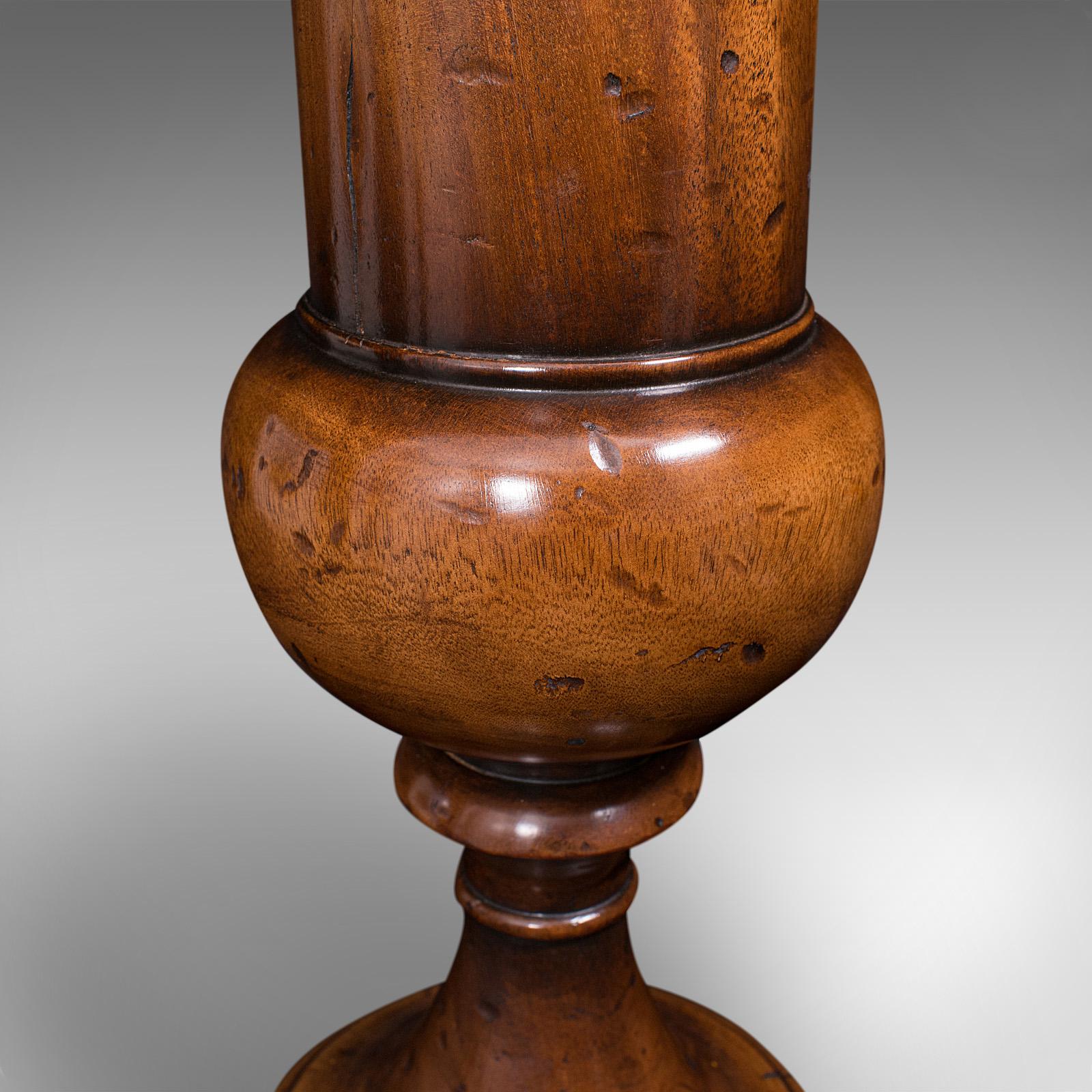 Large Antique Dried Stem Vase, French, Beech, Display Urn, Victorian, Circa 1900 5
