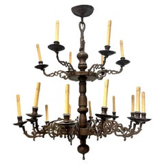 Large Antique Dutch Chandelier