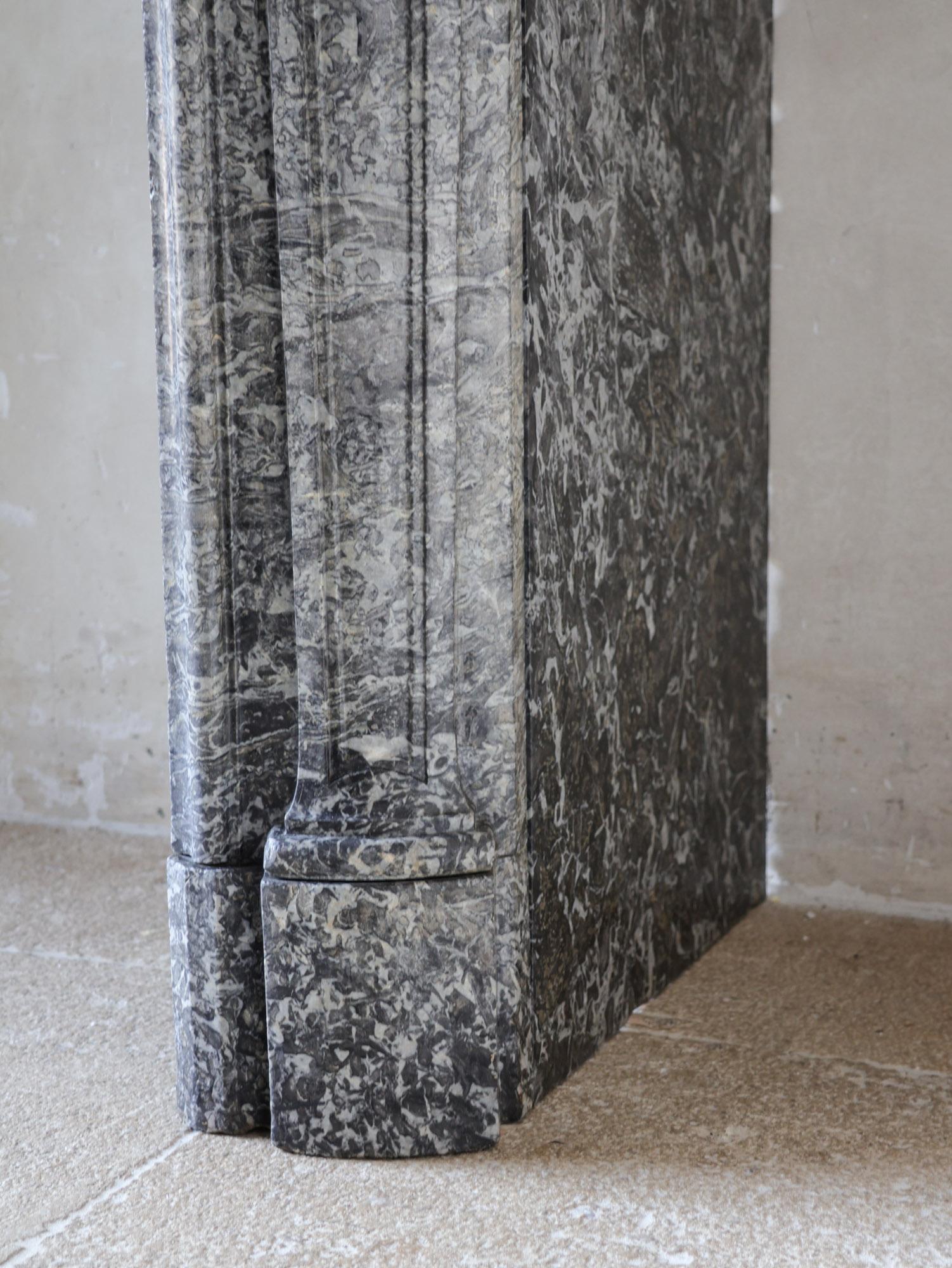 Large antique Dutch Fireplace Mantel in St. Anne marble - 18th/19th Century For Sale 6