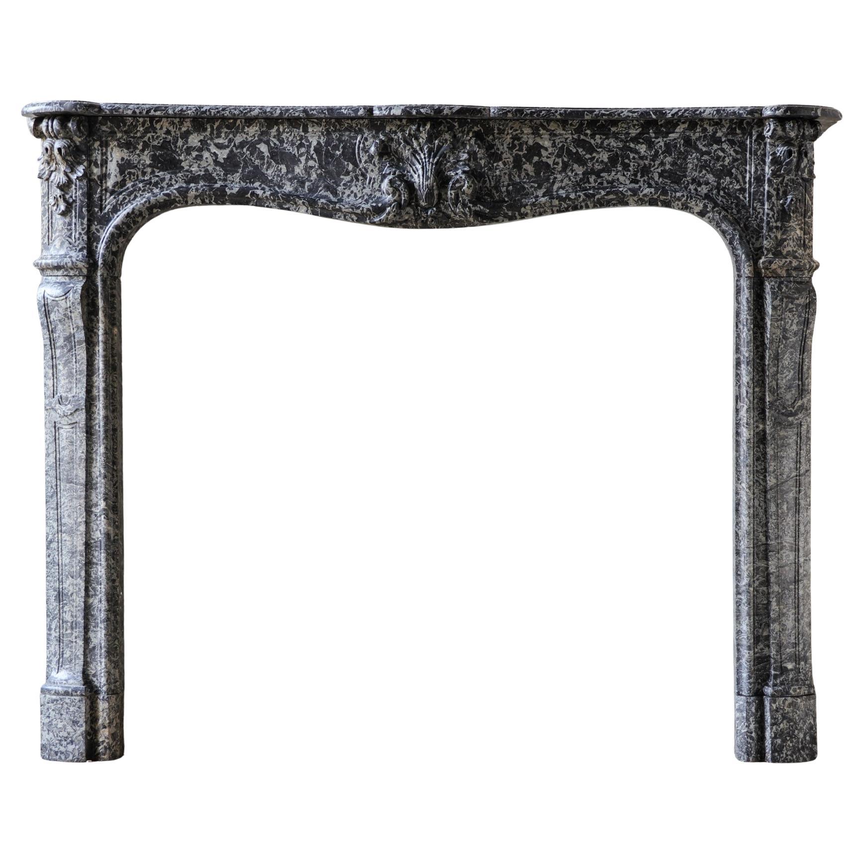 Large antique Dutch Fireplace Mantel in St. Anne marble - 18th/19th Century For Sale