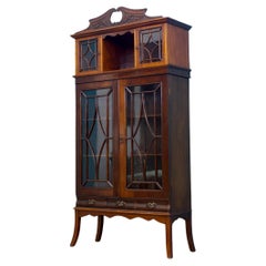 Large Antique Edwardian Display Cabinet, 1900s