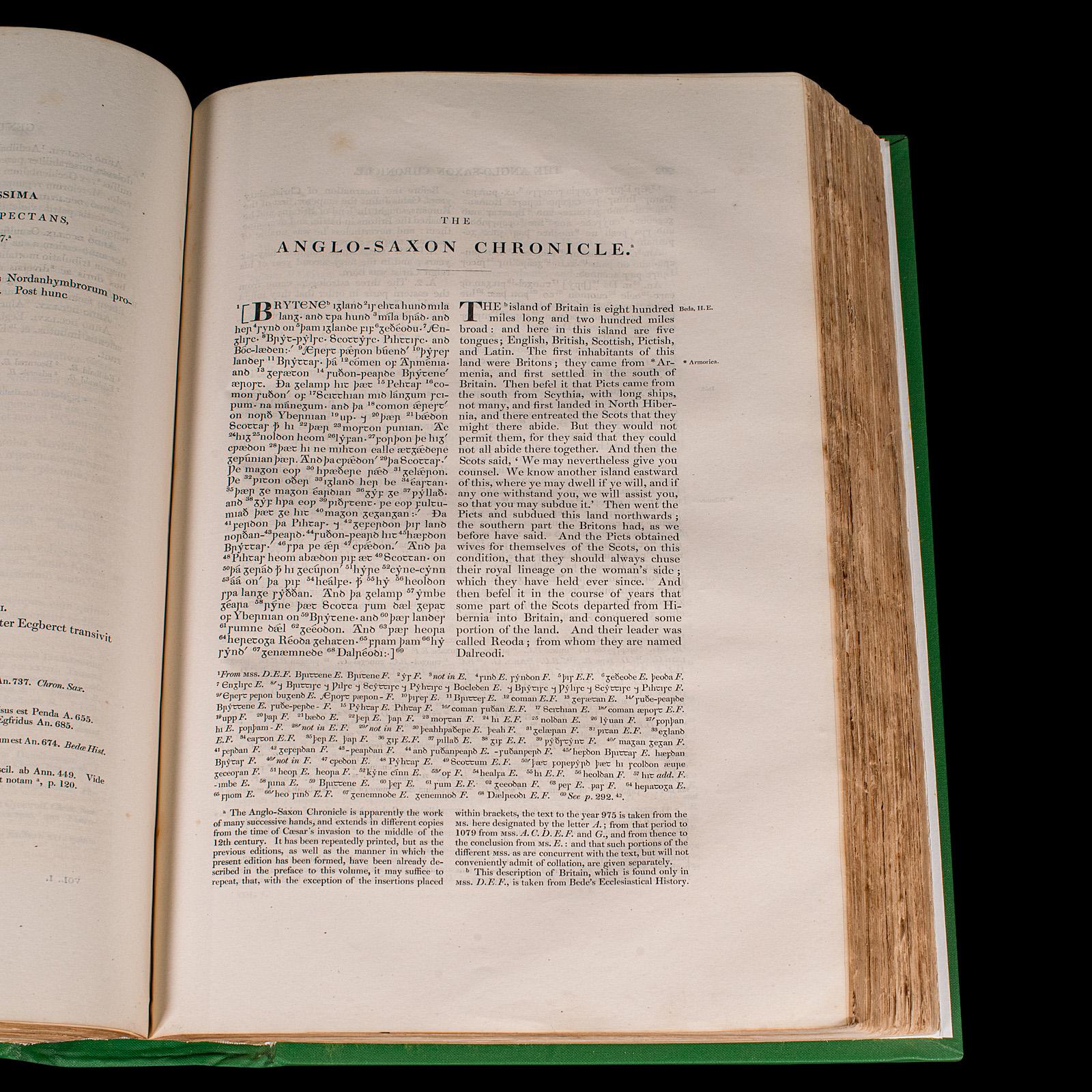 Large Antique Encyclopaedia, Historica Britannica, Multilingual Book, Victorian For Sale 3