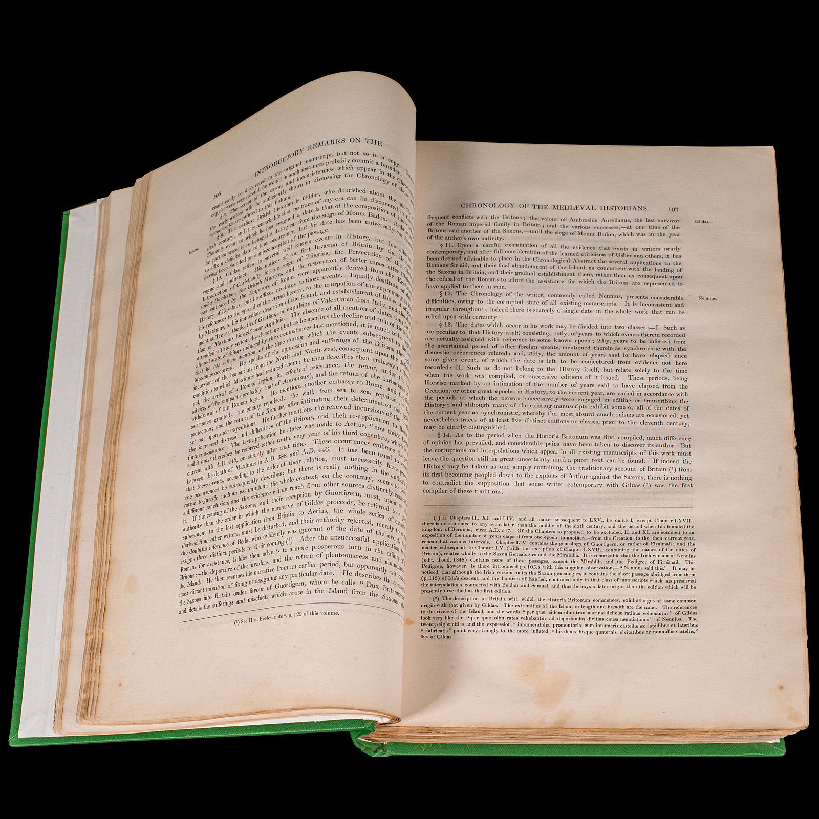 Large Antique Encyclopaedia, Historica Britannica, Multilingual Book, Victorian In Good Condition For Sale In Hele, Devon, GB
