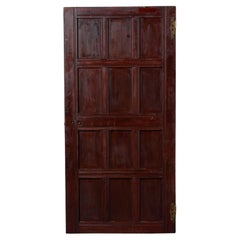 Large Used English 12 Panel Mahogany Internal Door