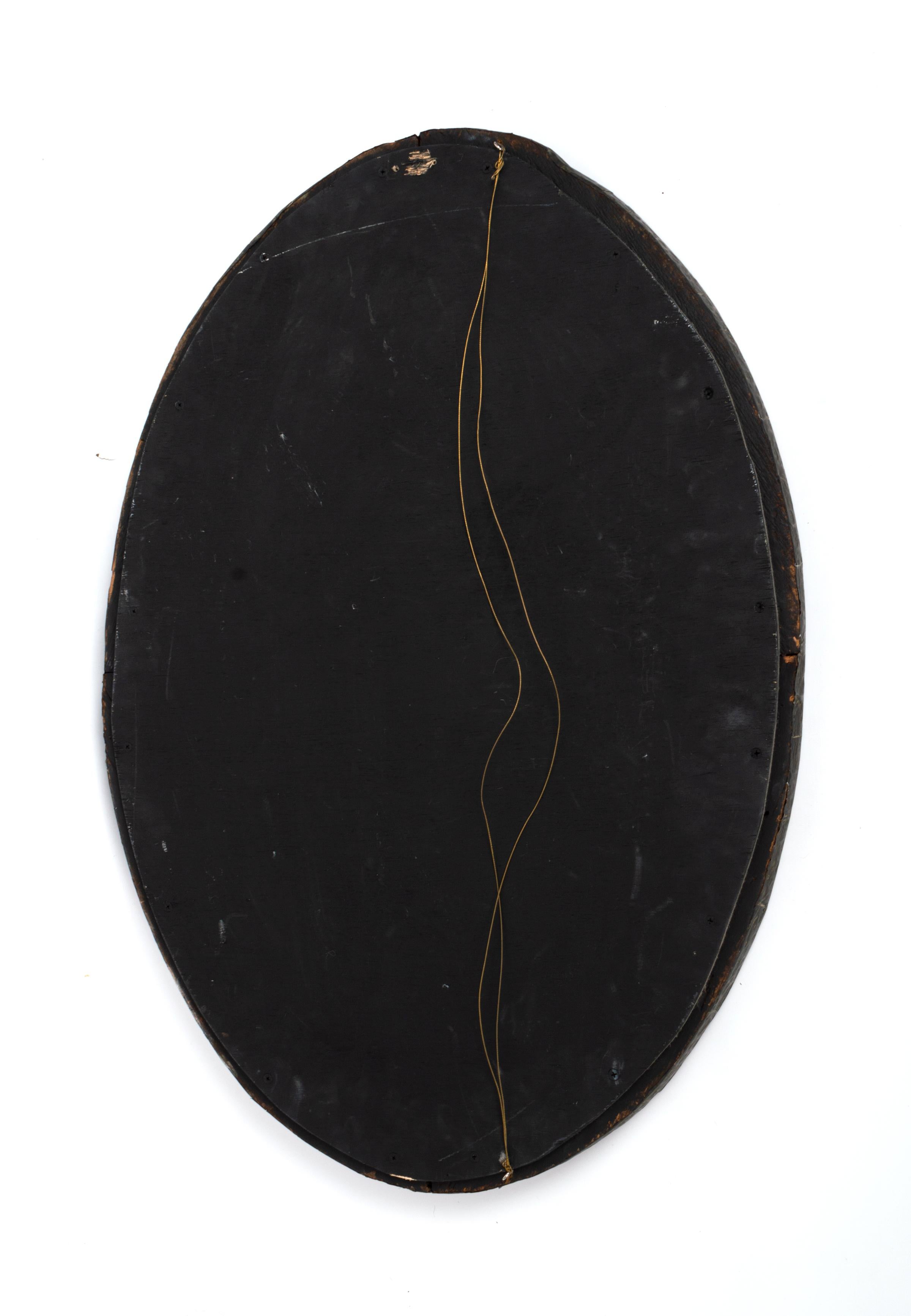 Large Antique English Arts & Crafts Copper Oval Mirror Keswick School C.1900 In Good Condition For Sale In London, GB