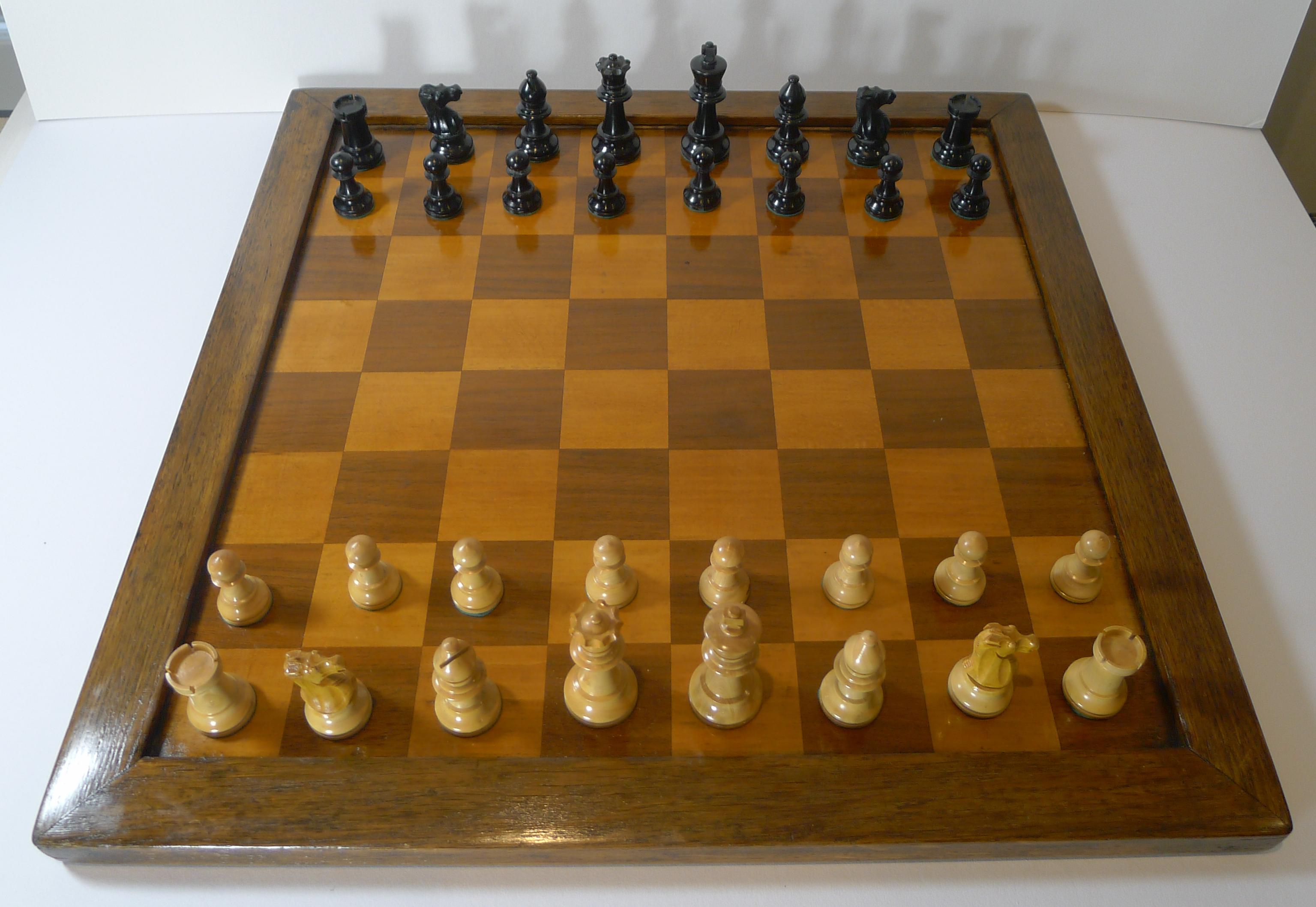 chess board with letters and numbers