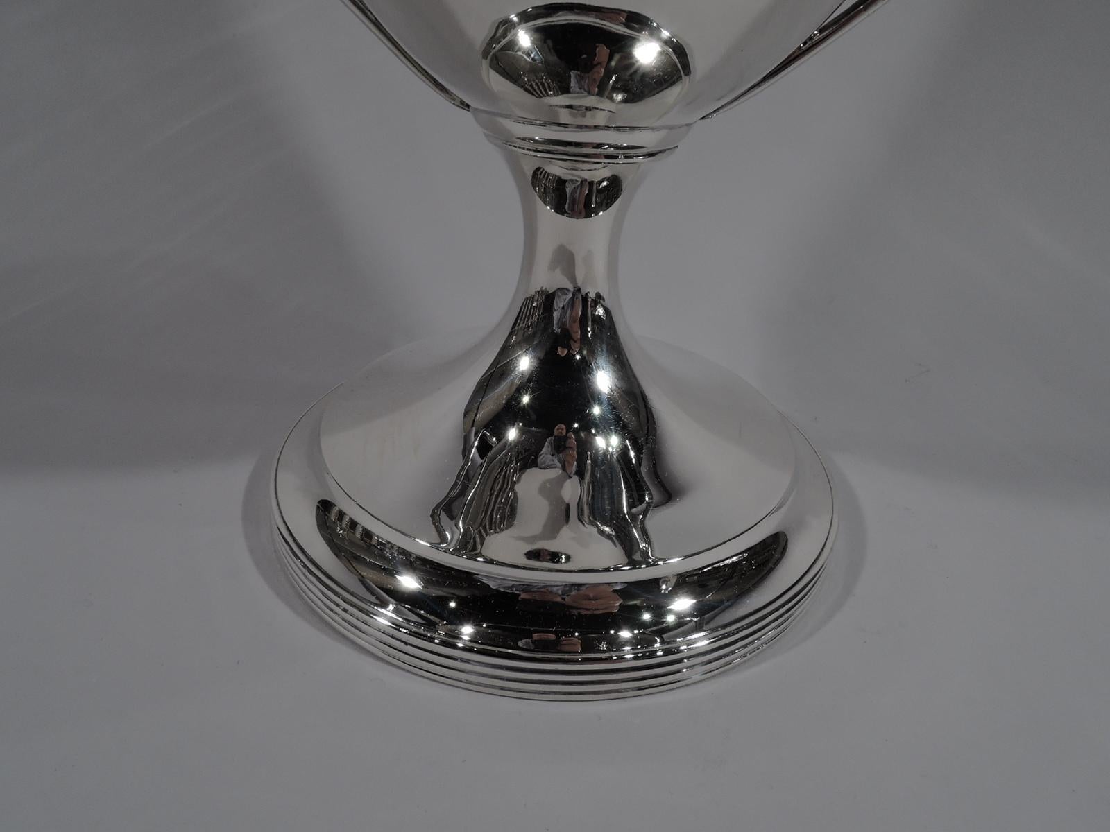 Large Antique English Edwardian Classical Sterling Silver Trophy Cup 2