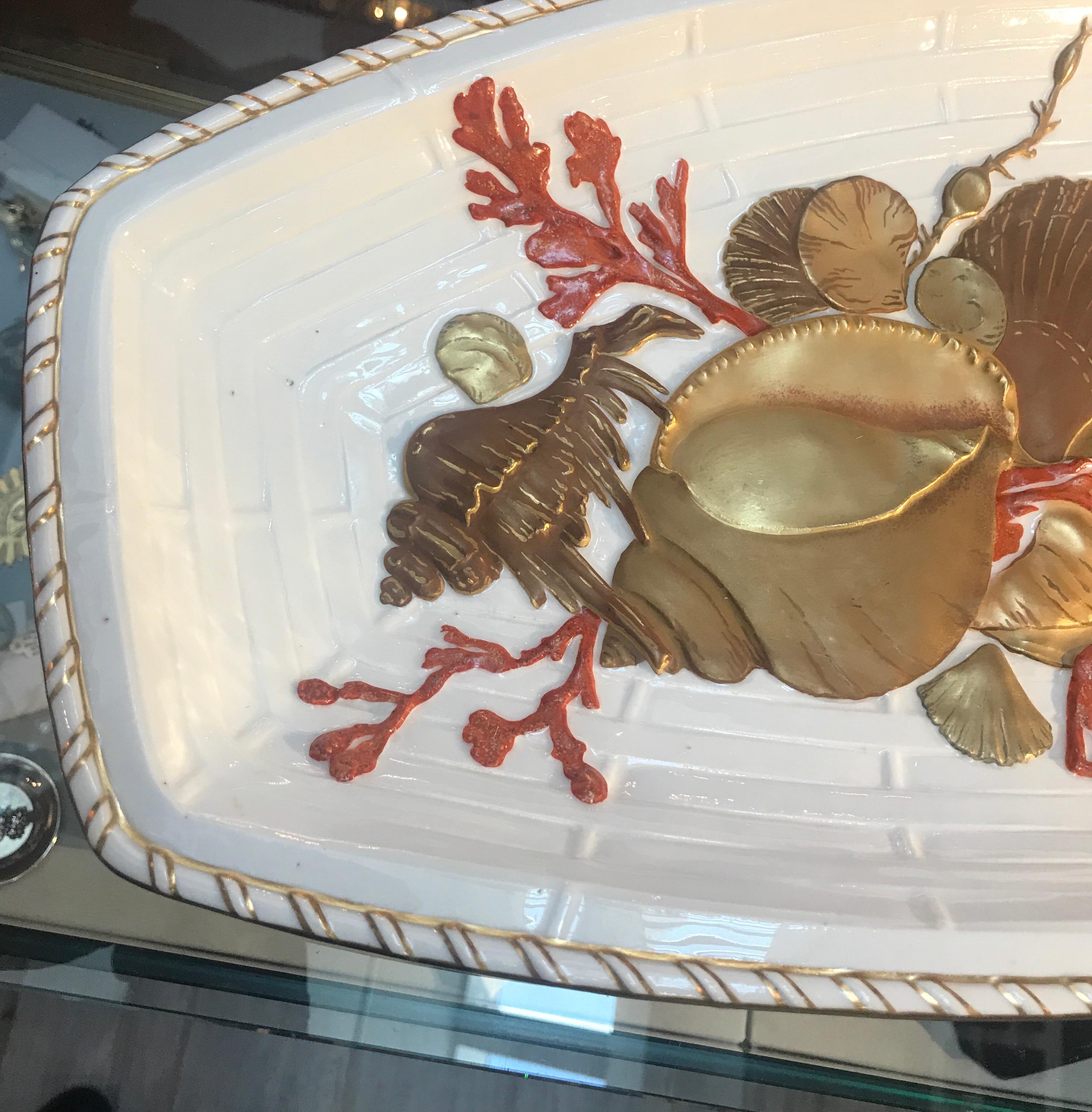 antique fish platter