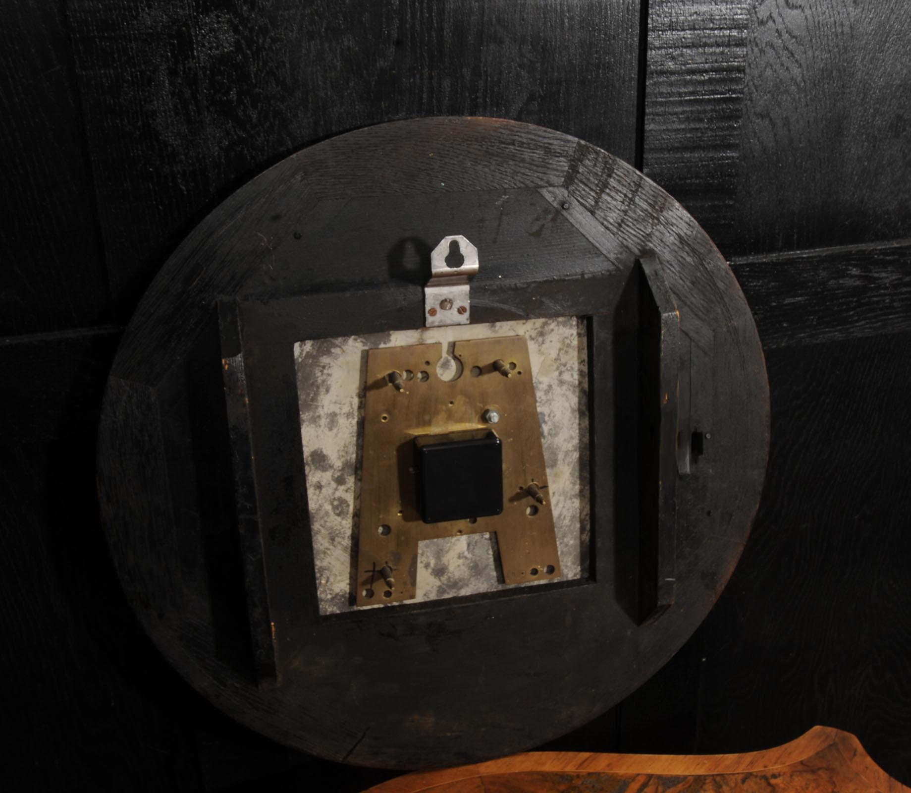 LARGE Antique English IRON Clock Dial Face Industrial JOYCE WHITCHURCH Working For Sale 5