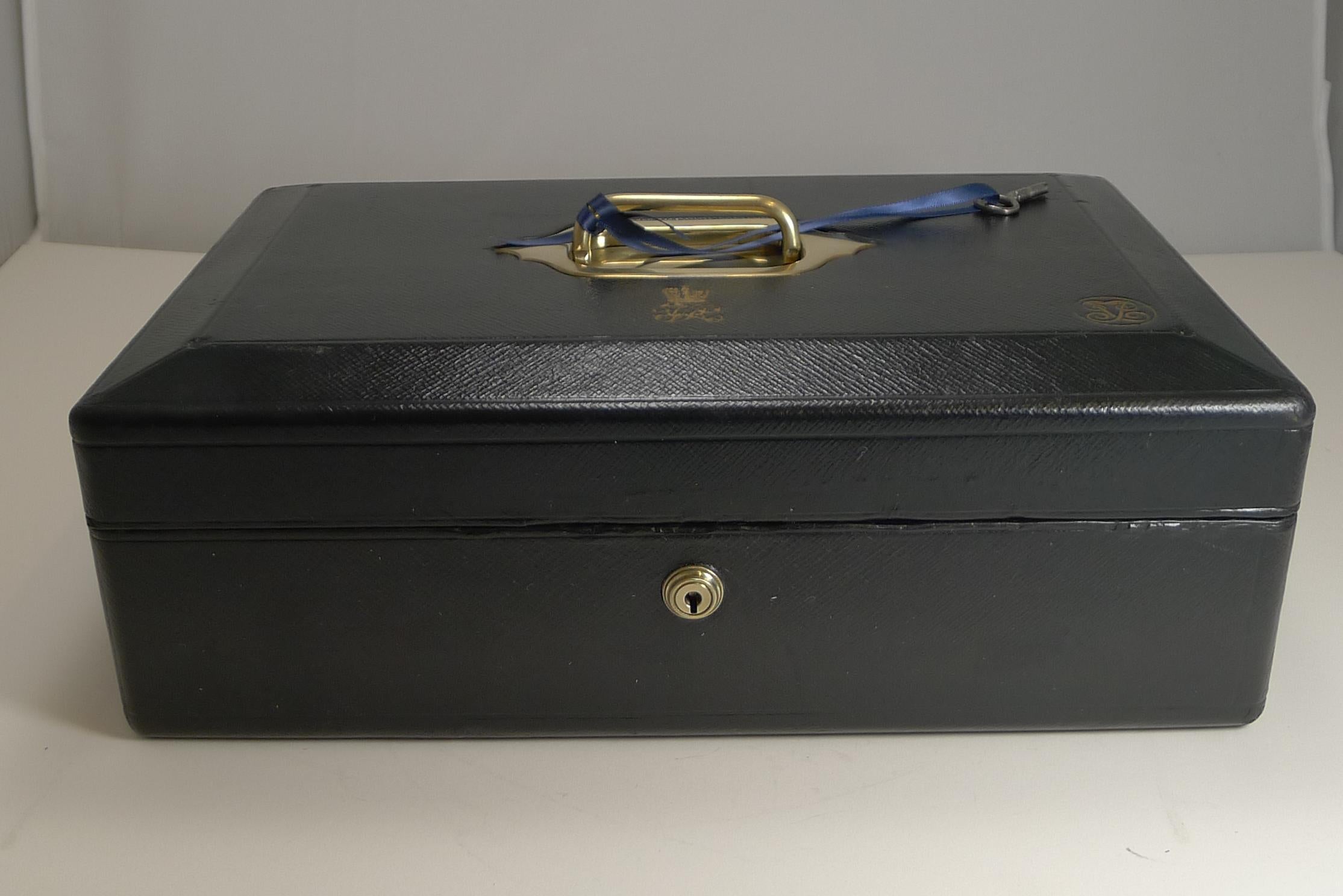leather despatch box for sale