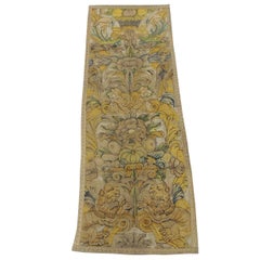 Large Antique English Needlework Tapestry Wall Hanging 