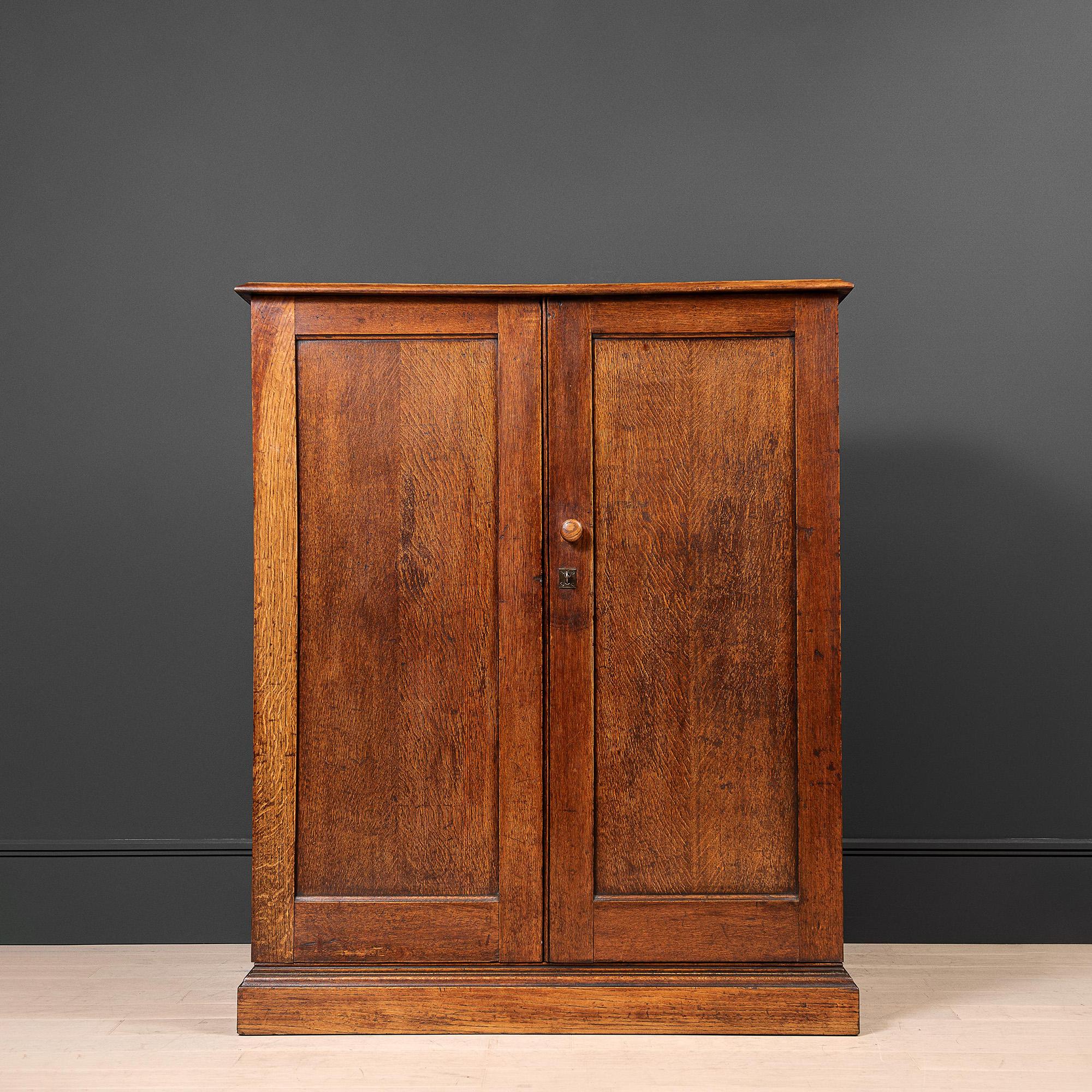 Country Large Antique English Oak Cupboard