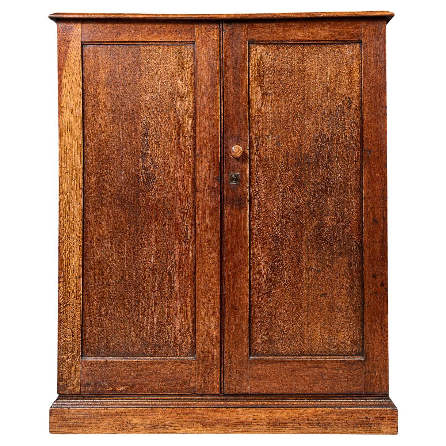 Large Antique English Oak Cupboard