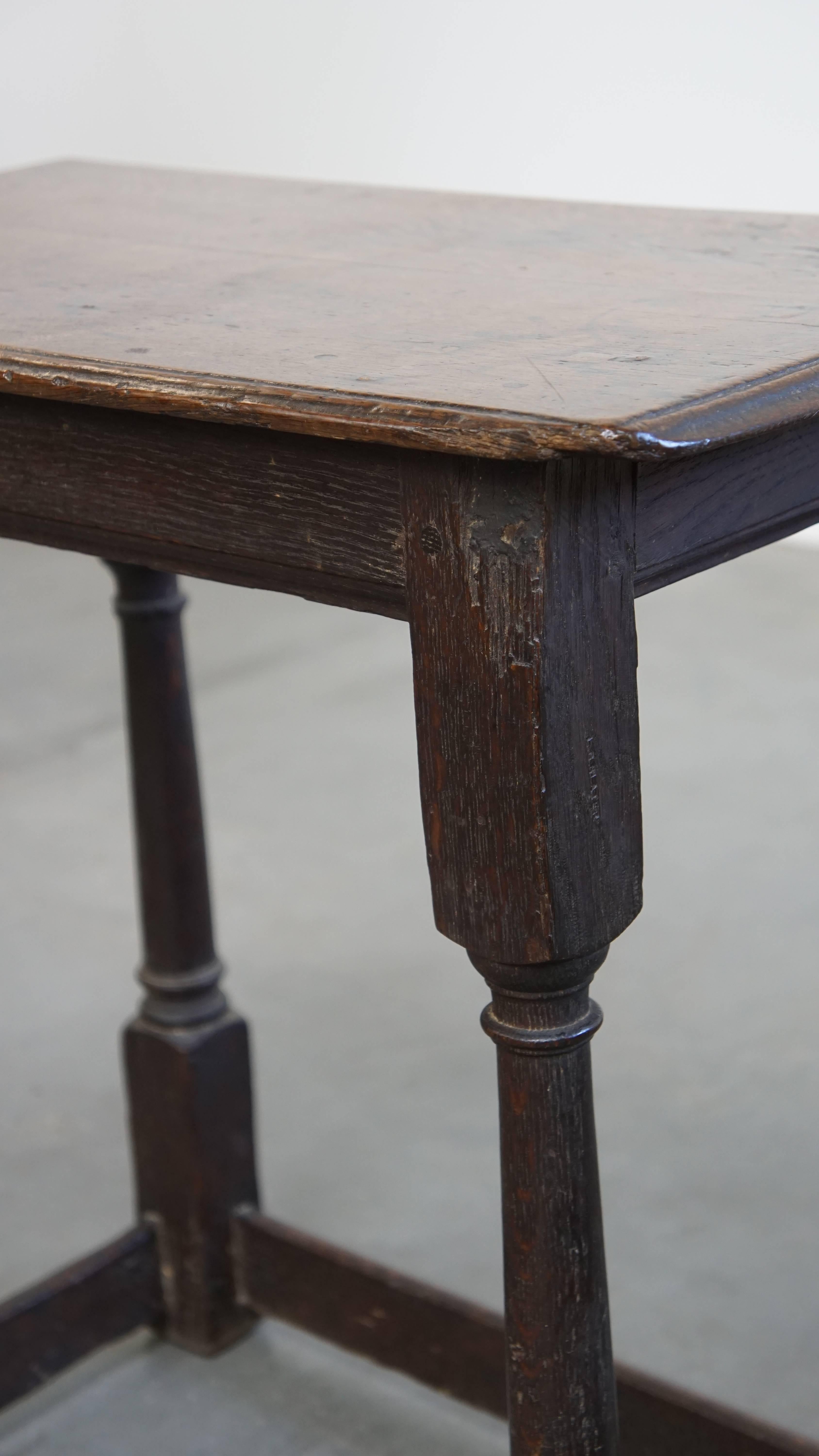 Grande table d'appoint/tabouret anglaise ancienne en vente 5