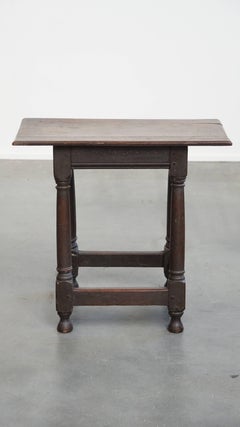 Large Antique English Side Table / Stool