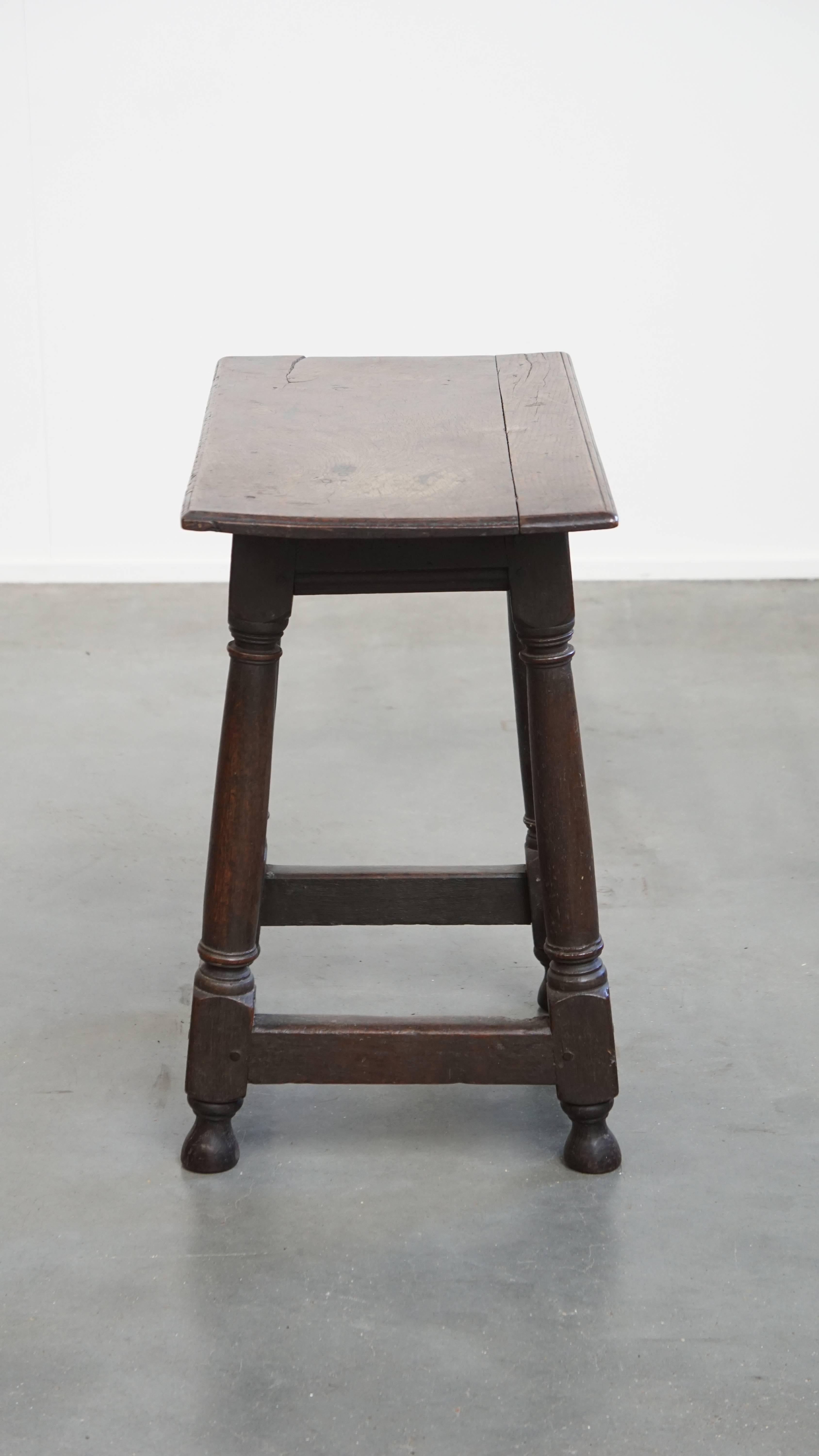 Classical Roman Large Antique English Side Table / Stool For Sale