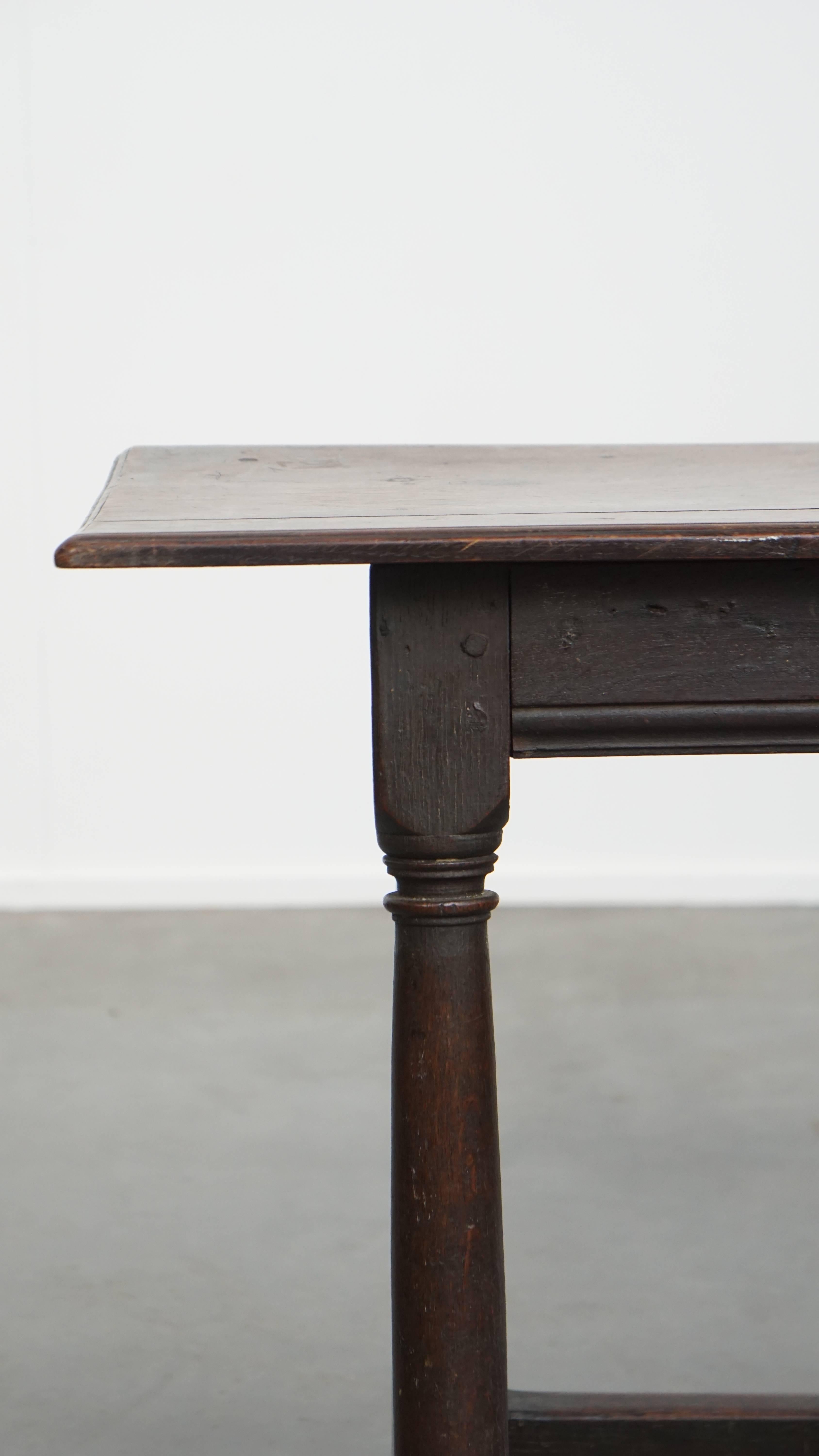 Large Antique English Side Table / Stool For Sale 1
