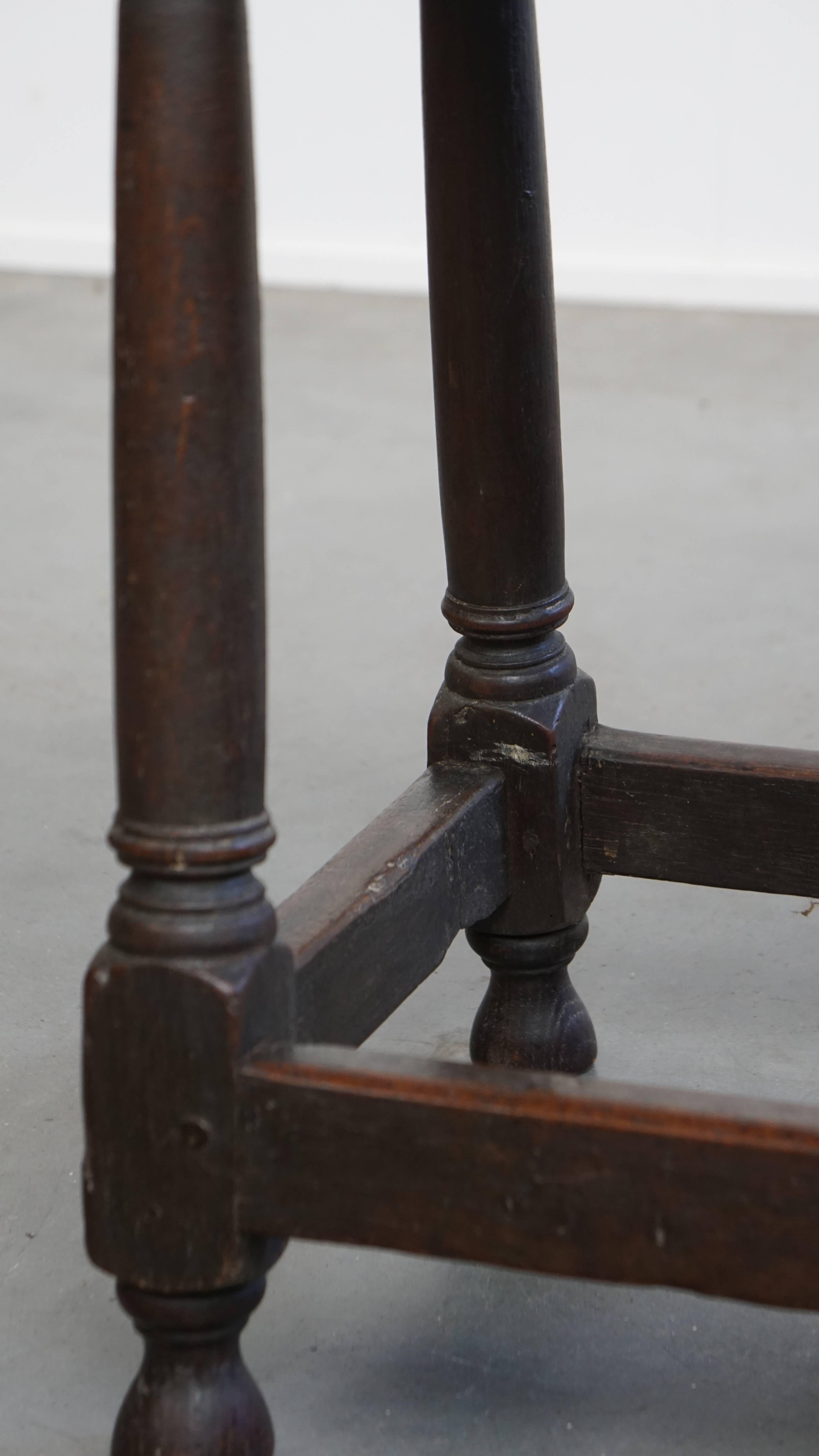 Large Antique English Side Table / Stool For Sale 2