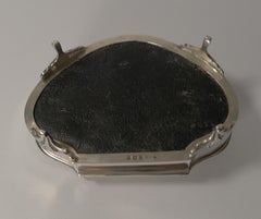 Large Antique English Silver Jewelry / Ring Box, 1911