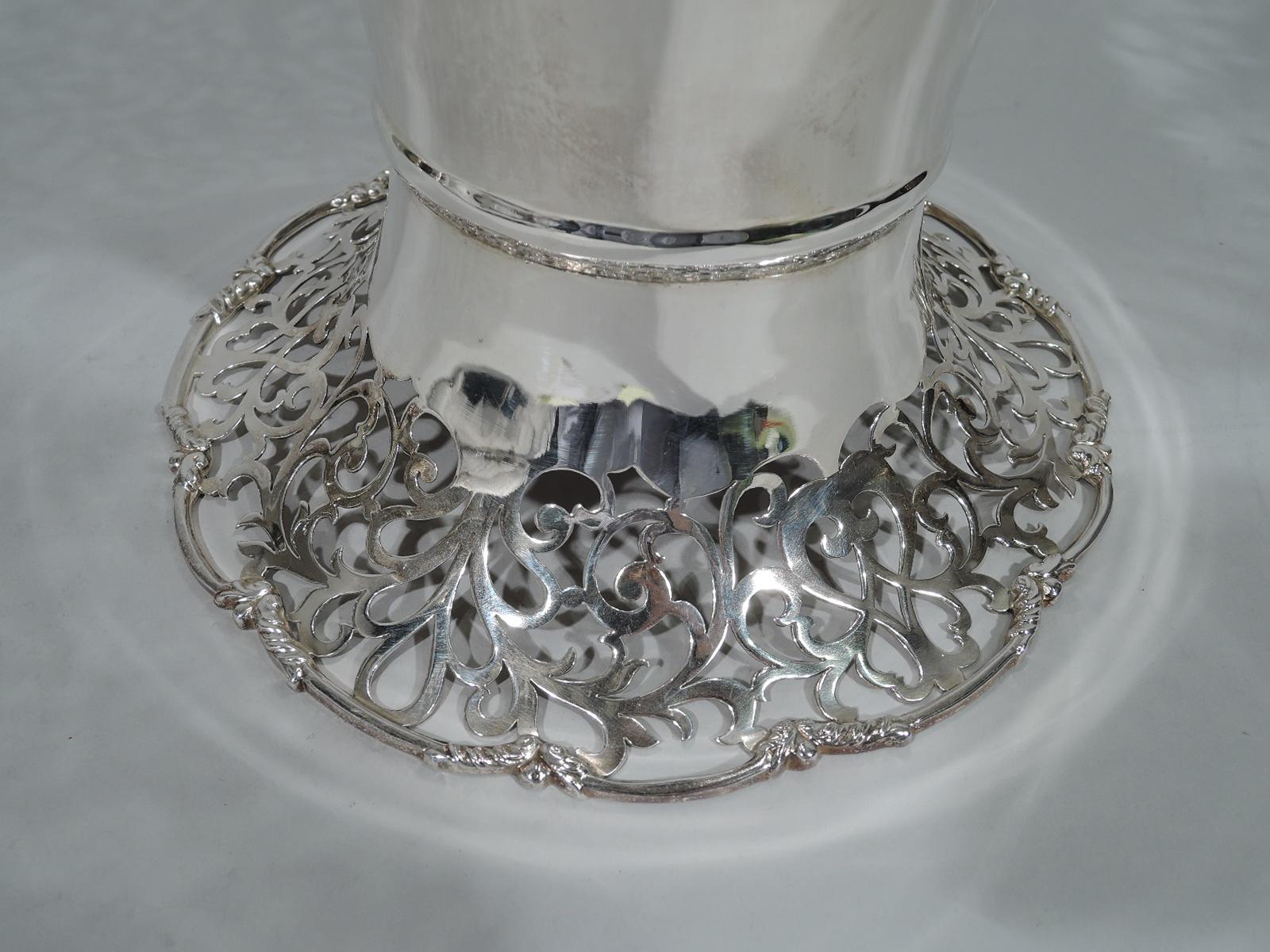 Large Antique English Sterling Silver Basket by Mappin & Webb 3