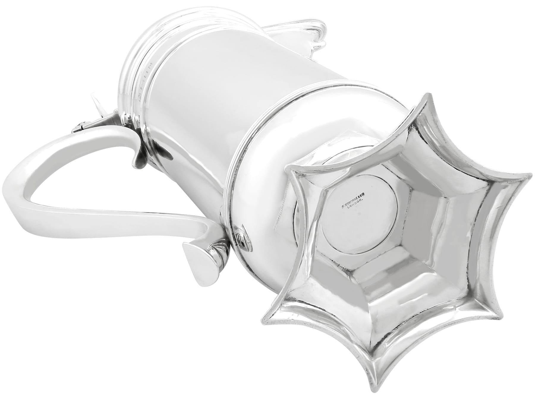 Grand drapeau anglais ancien en argent sterling en vente 2