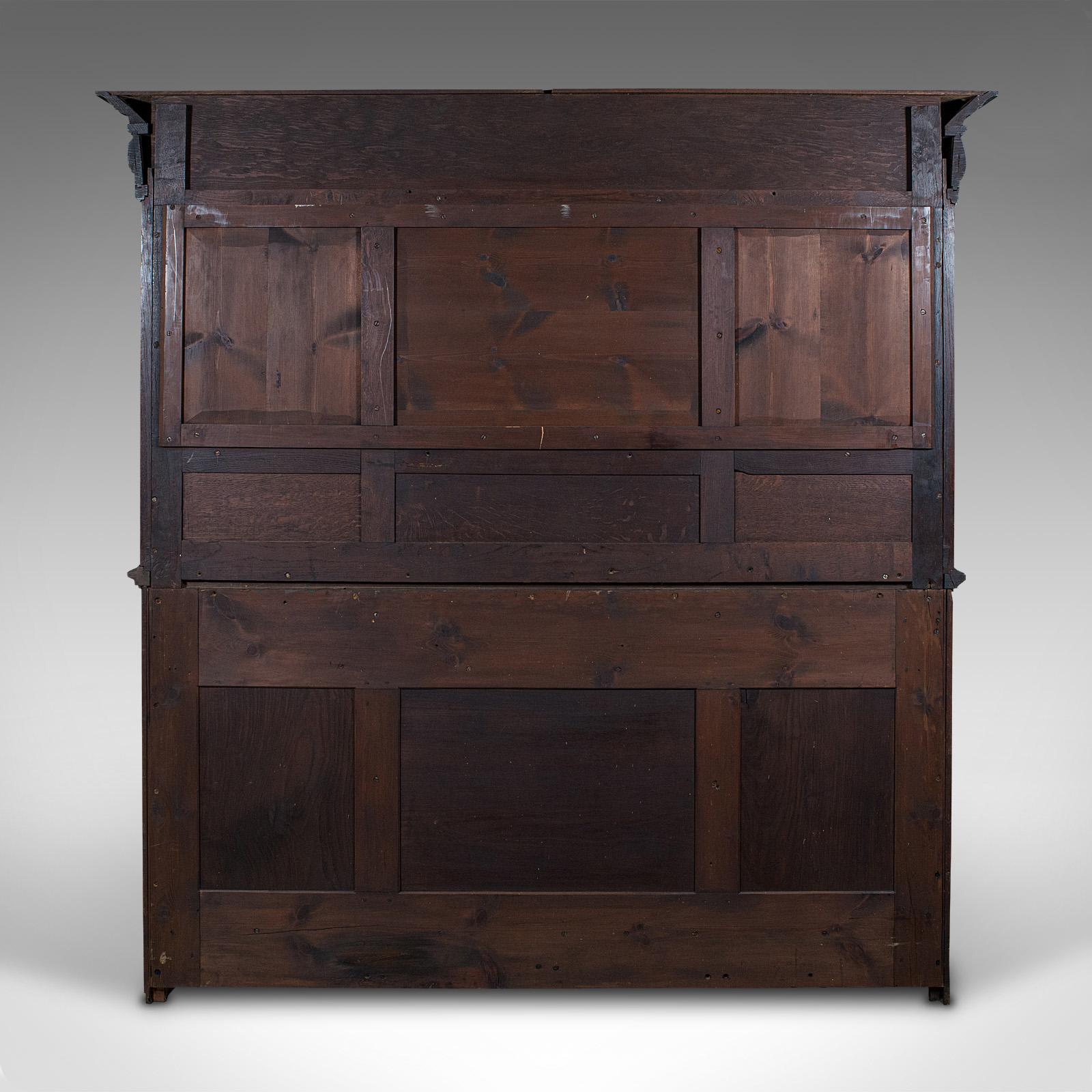 Large Antique Estate Hunt Cabinet, English, Oak, Devonshire Sideboard, Victorian 1