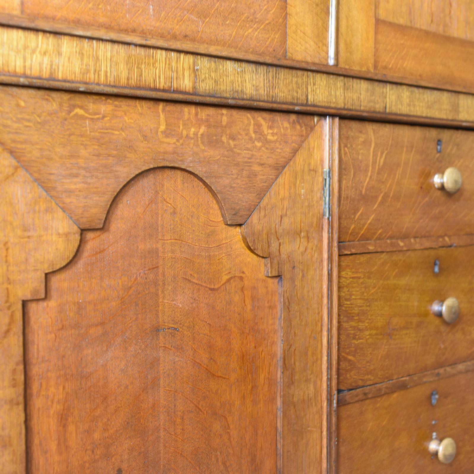 Large Antique Estate Manager's Cupboard, Oak, English Victorian Cabinet 5