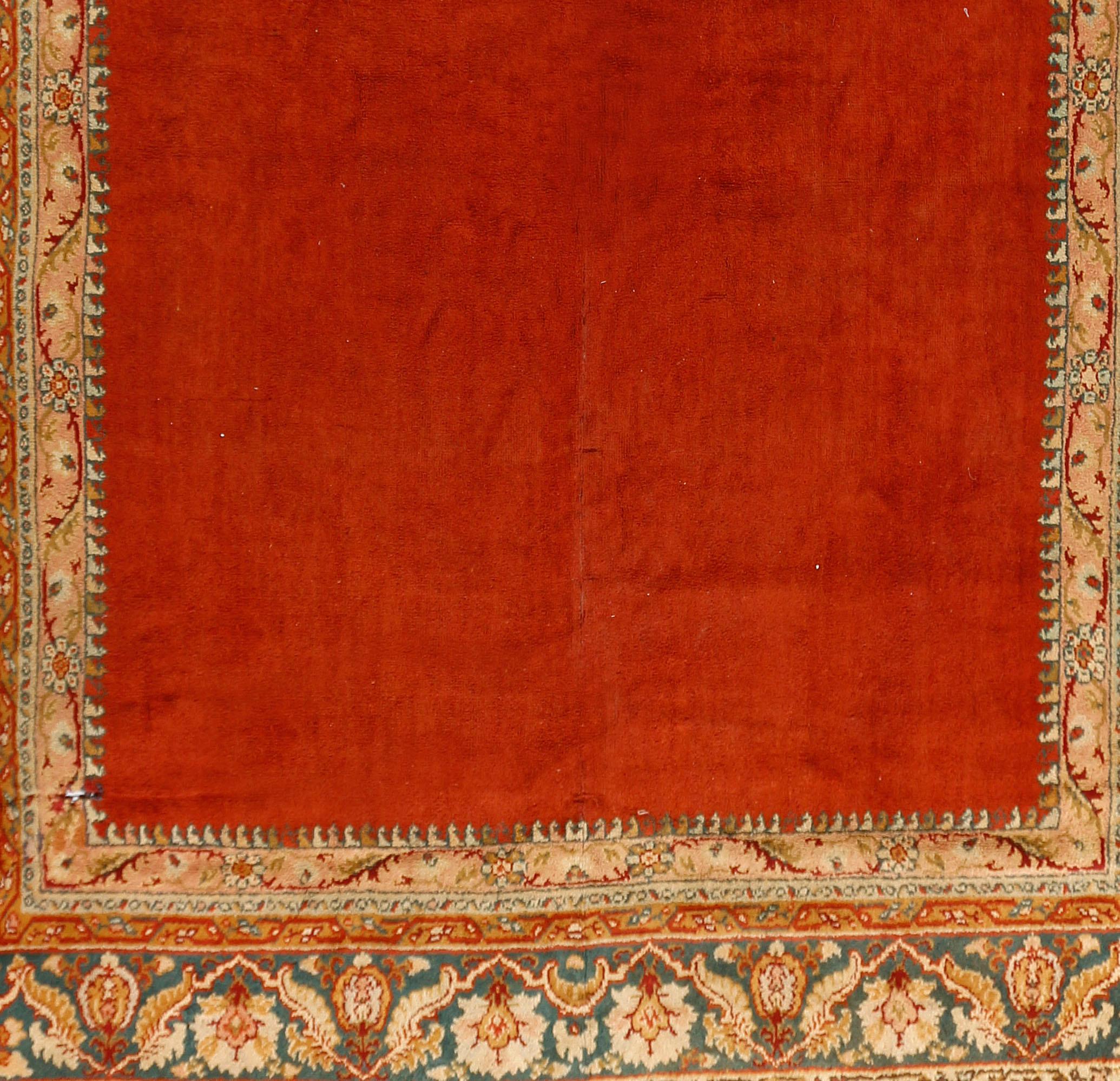 Large Antique European Oushak Design Rug  12'4 x 16'1 In Good Condition For Sale In New York, NY