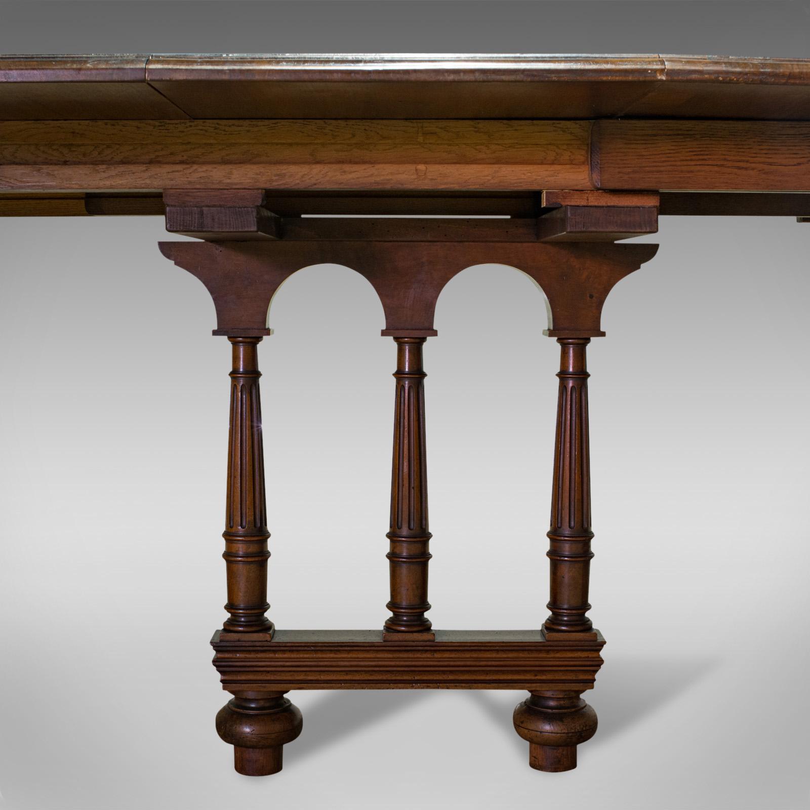Large Antique Extending Dining Table, French, Walnut, Seats 4-10, circa 1900 7