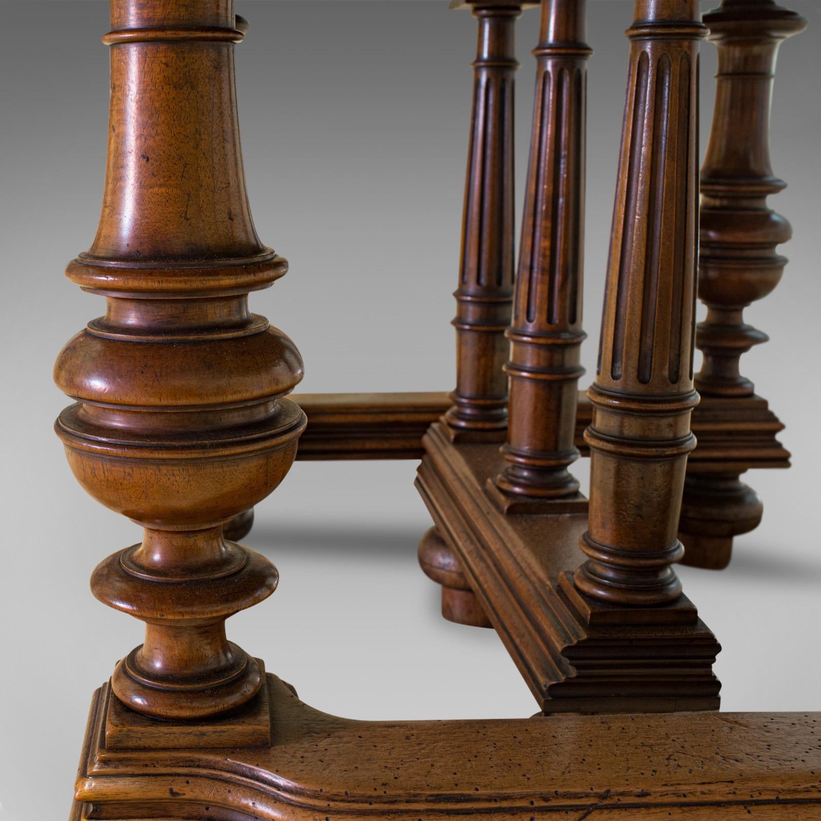 Large Antique Extending Dining Table, French, Walnut, Seats 4-10, circa 1900 8