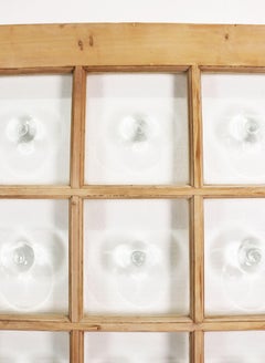 Large Antique Exterior Bullseye Glass Door