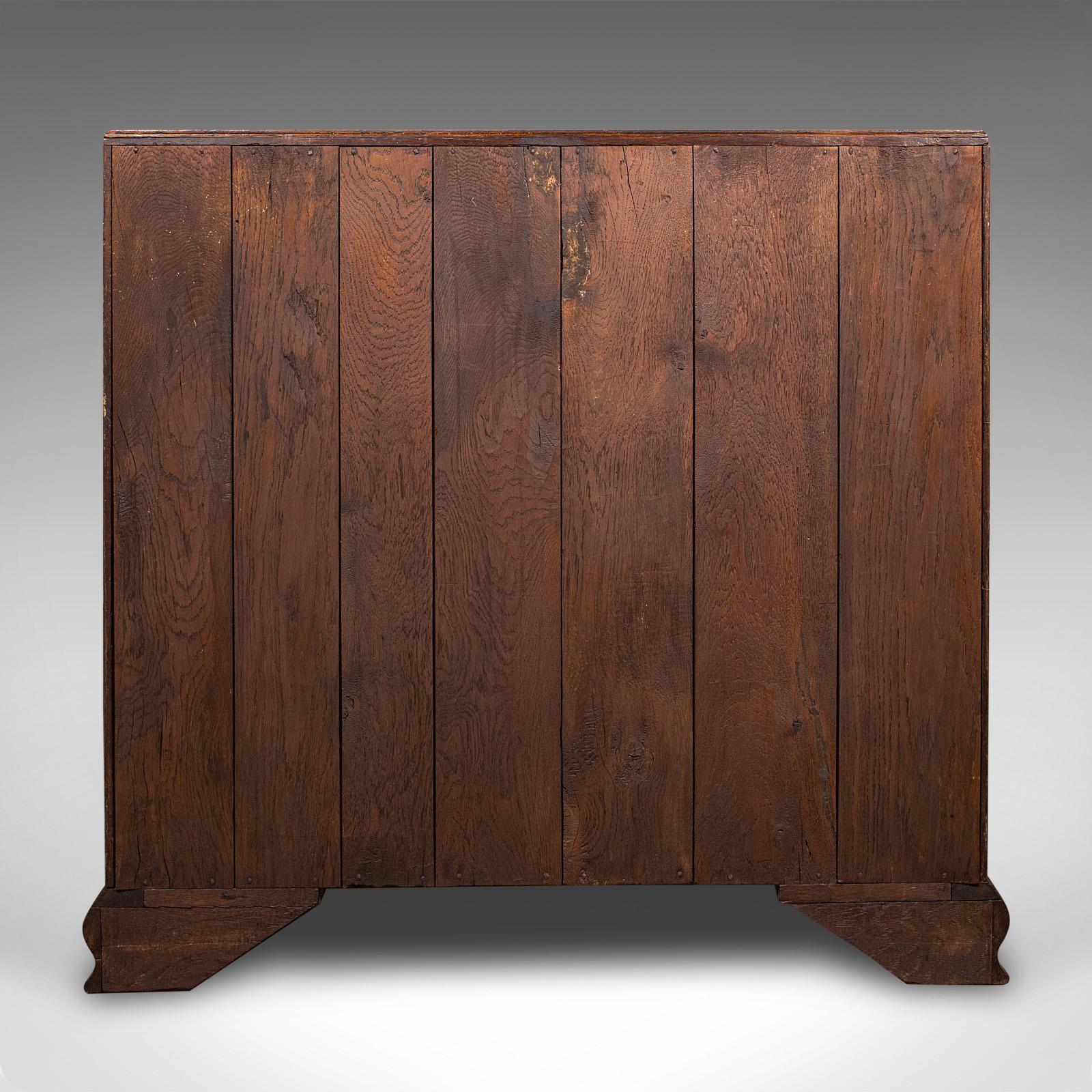 Large Antique Fall-Front Bureau, English, Oak, Writing Cabinet, Georgian, C.1780 For Sale 2
