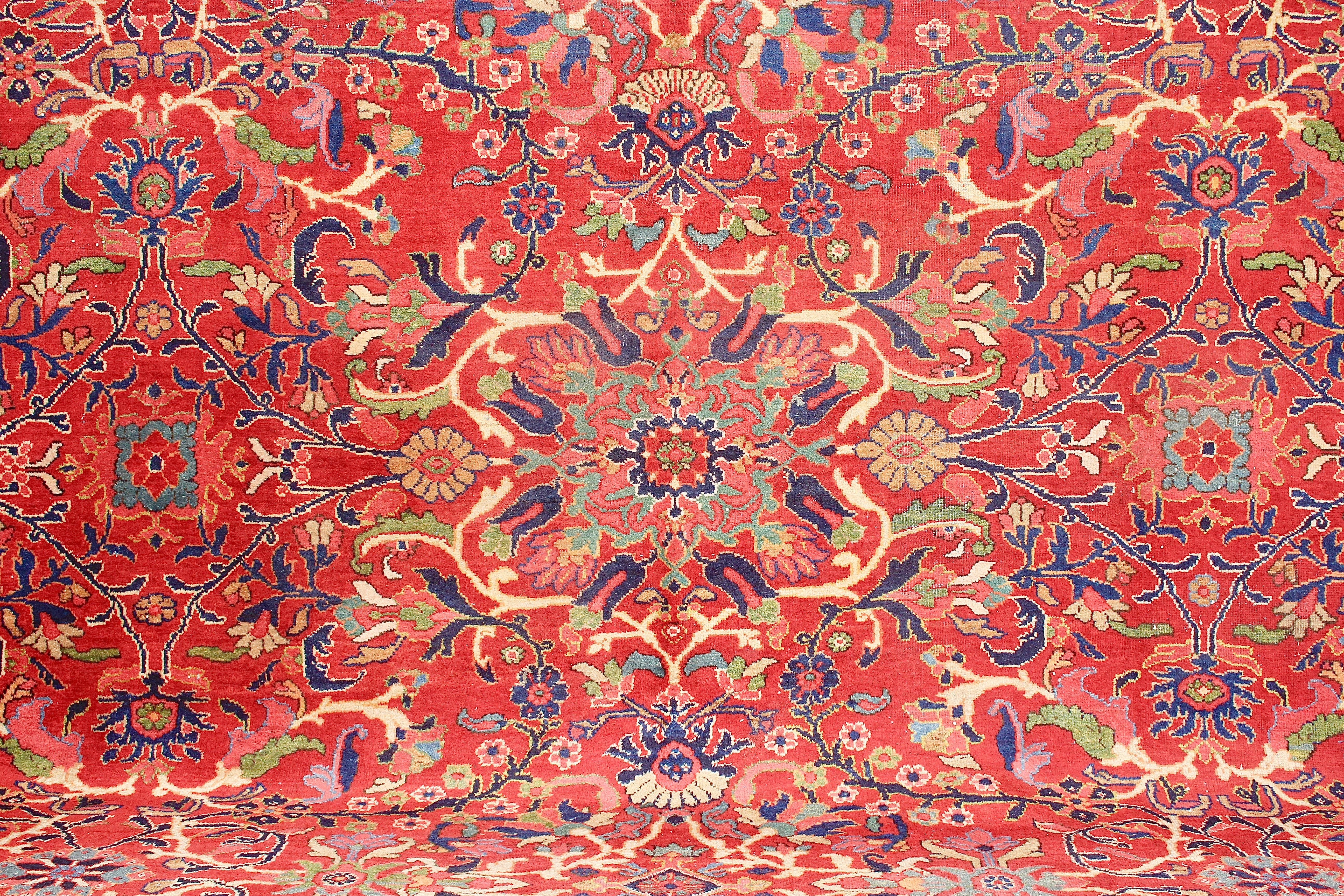 Large Antique, Fine Orient Rug, Carpet, Hand Knotted In Fair Condition For Sale In Berlin, DE