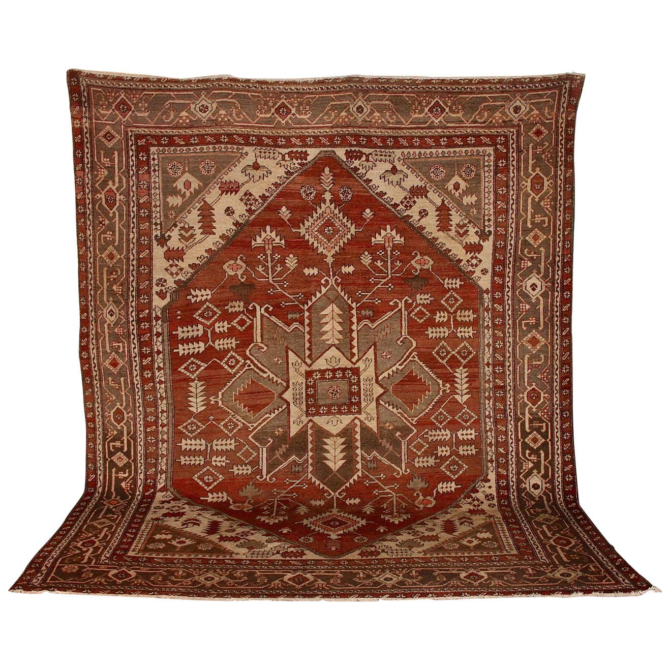 Large, Antique fine Orient Rug, Carpet, Hand Knotted For Sale at 1stDibs