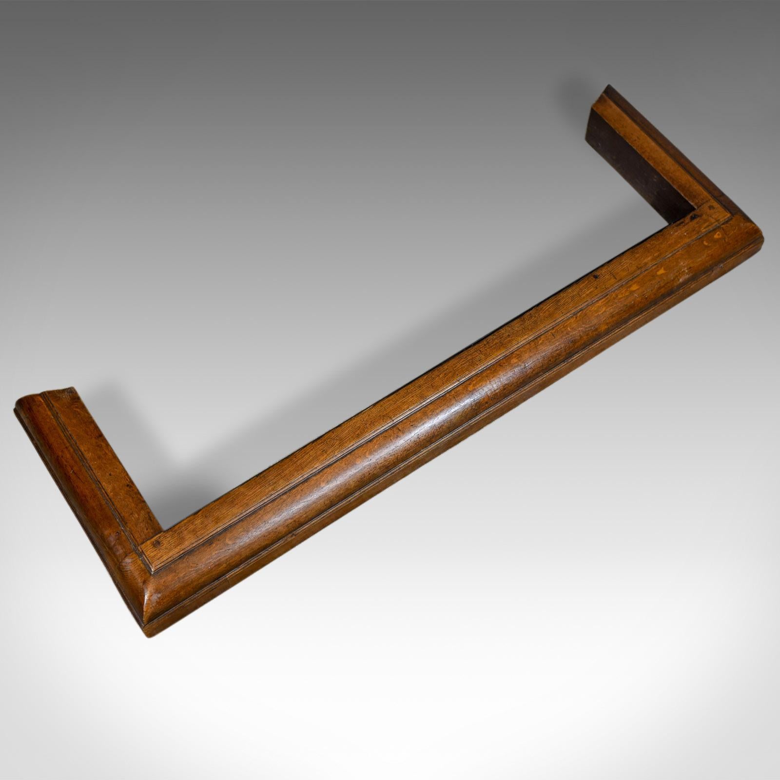 Large Antique Fire Kerb, English, Victorian, Oak, Fireside Fender, circa 1870 In Good Condition In Hele, Devon, GB