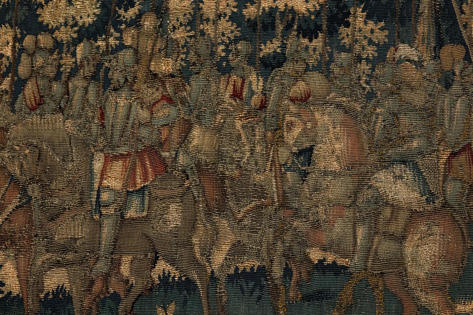 Large Antique Flemish Tapestry For Sale 1