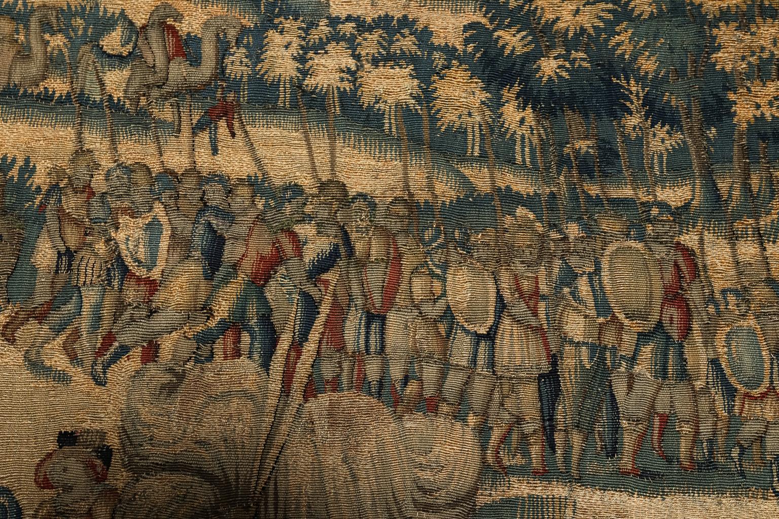 Large Antique Flemish Tapestry For Sale 2