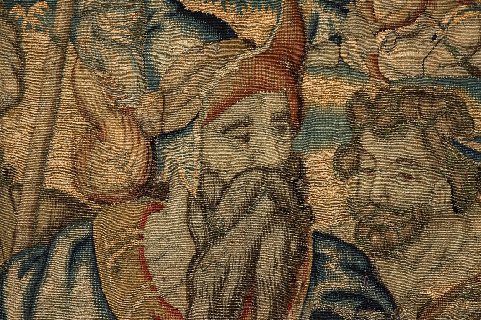 Large Antique Flemish Tapestry For Sale 5