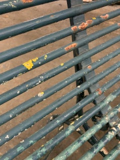 Large Antique French Arras Garden Bench