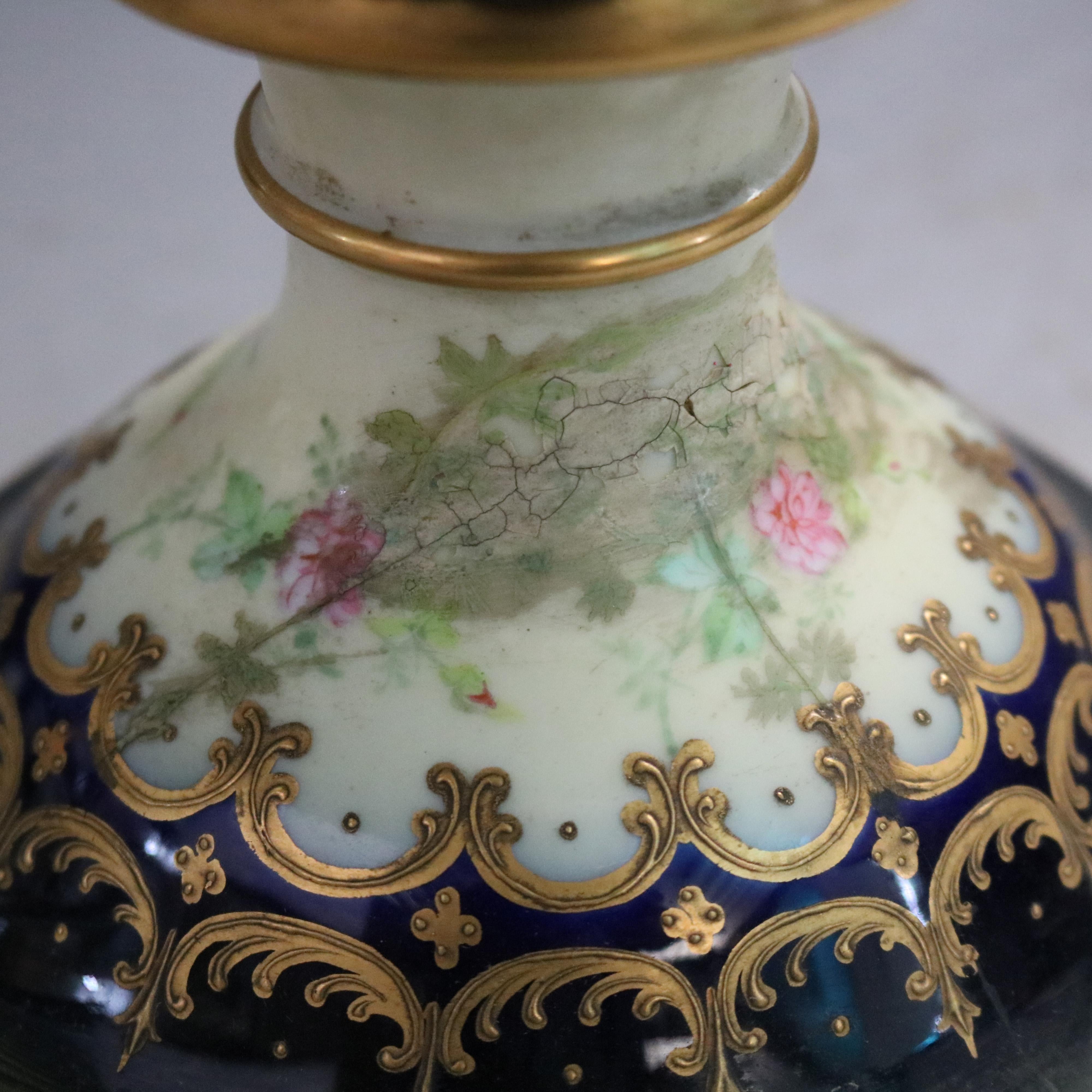 Large Antique French Atttr Sevres Hand Painted Porcelain & Ormolu Urn 19th C 9