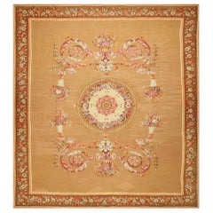 Nazmiyal Collection Antique French Aubusson Carpet. 15 ft 4 in x 16 ft 8 in