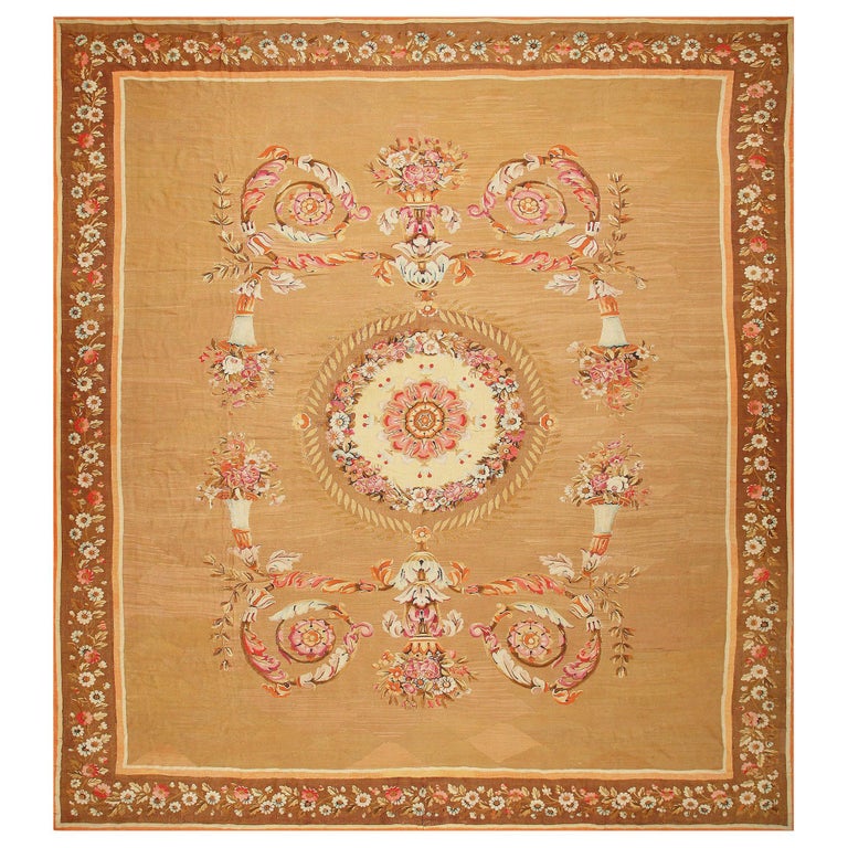 Nazmiyal Collection Antique French Aubusson Carpet. 15 ft 4 in x 16 ft 8 in  For Sale at 1stDibs | carpet 16 ft wide, french carpet, artistic weavers  rugs