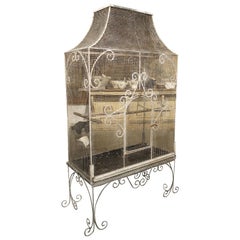 Large Antique French Birdcage, circa 1915