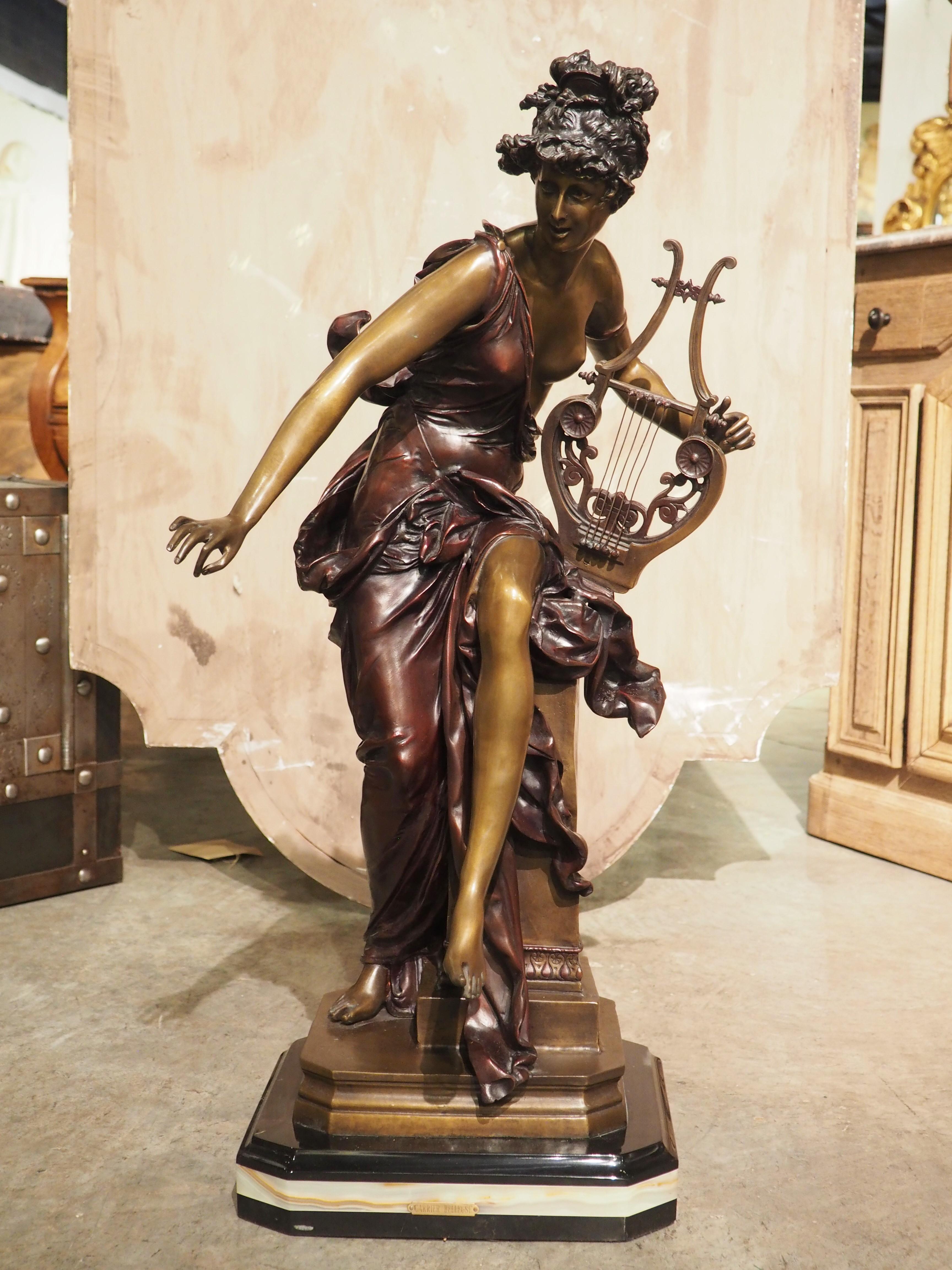 Large Antique French Bronze Statue 