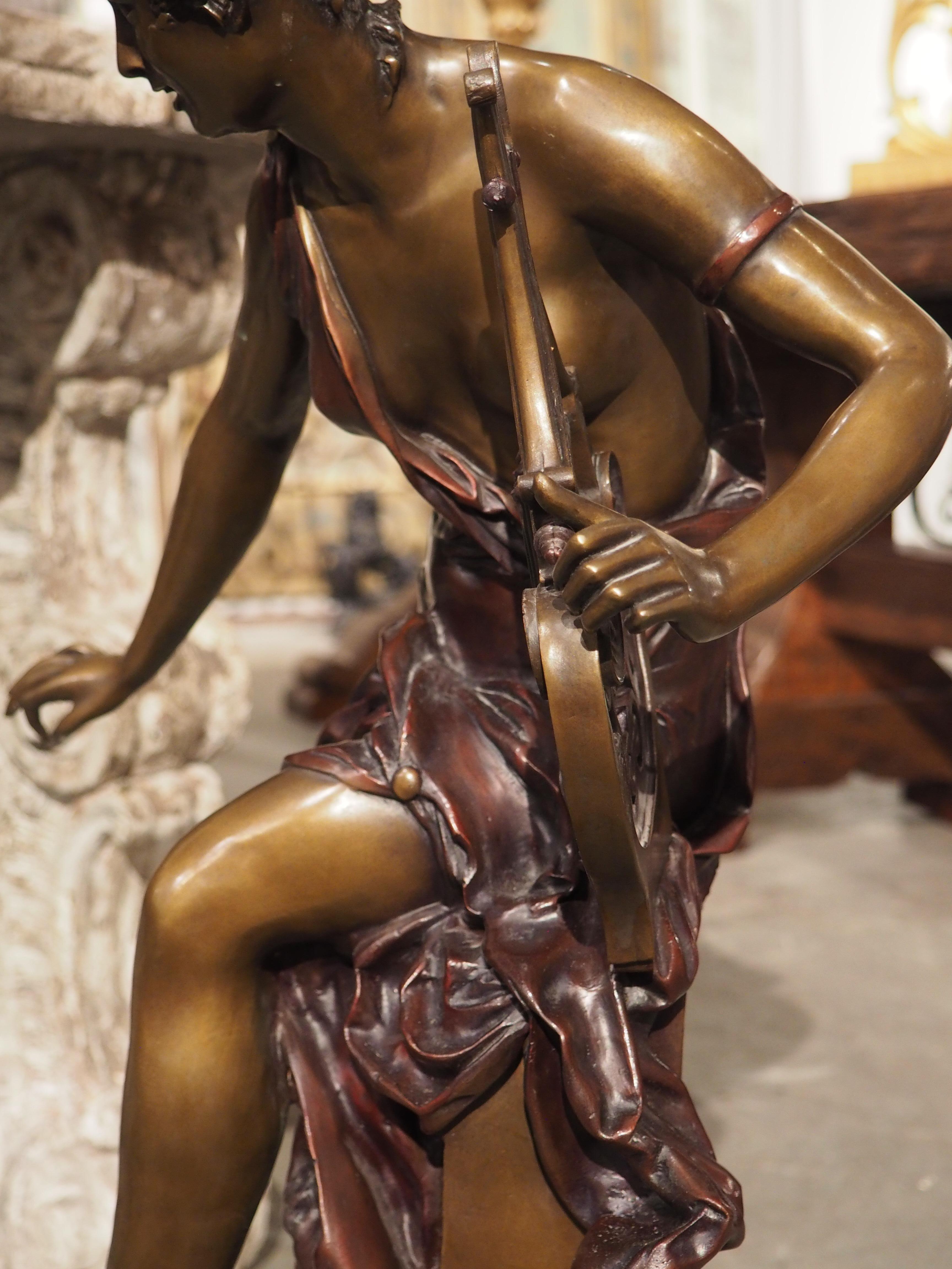 Moulage Grande statue française ancienne en bronze 