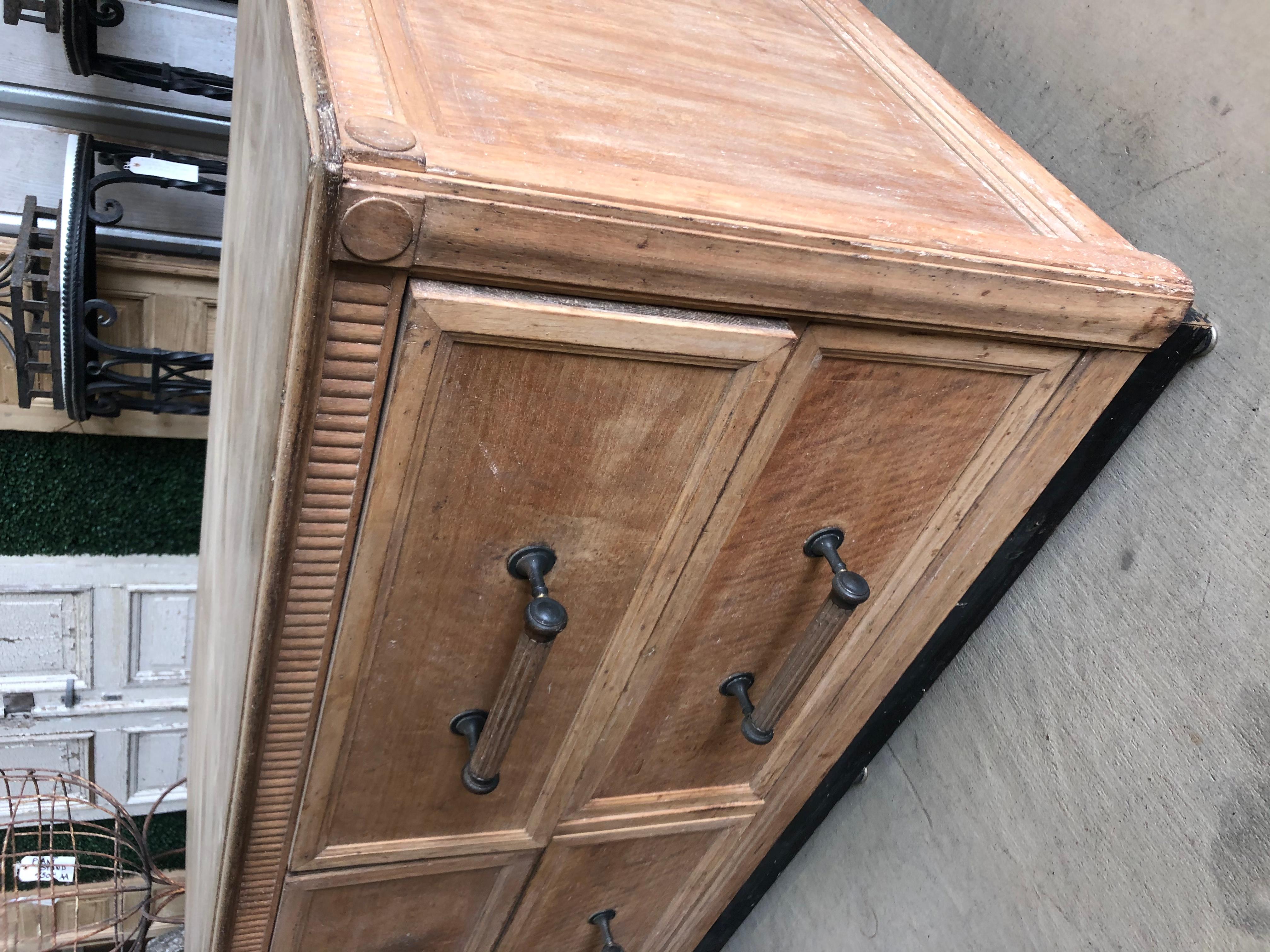Large Antique French Clothing Store Cabinet In Good Condition In Chicago, IL